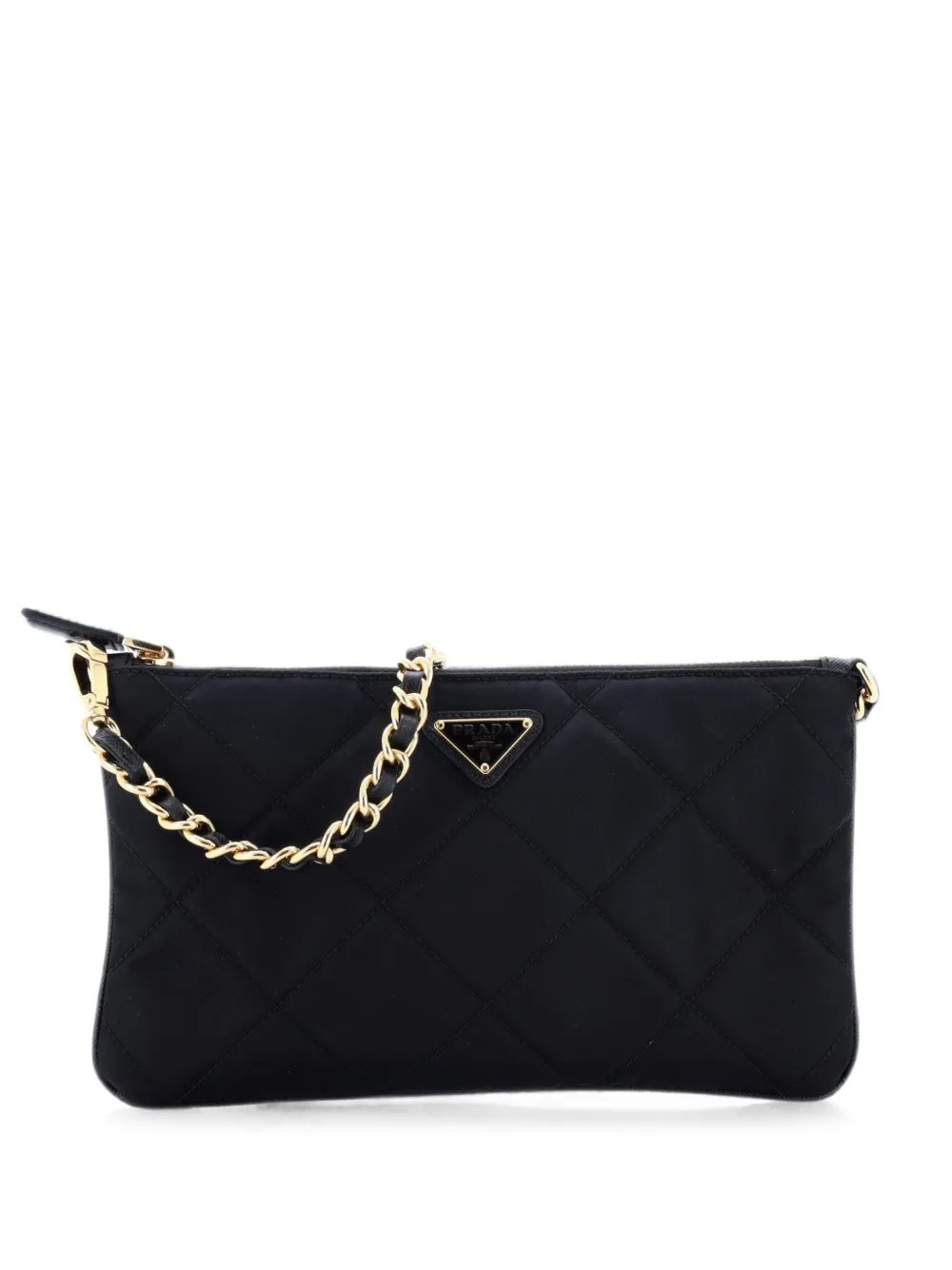 Re-Edition Chain Zip Pouch Quilted Re-Nylon shoulder bag