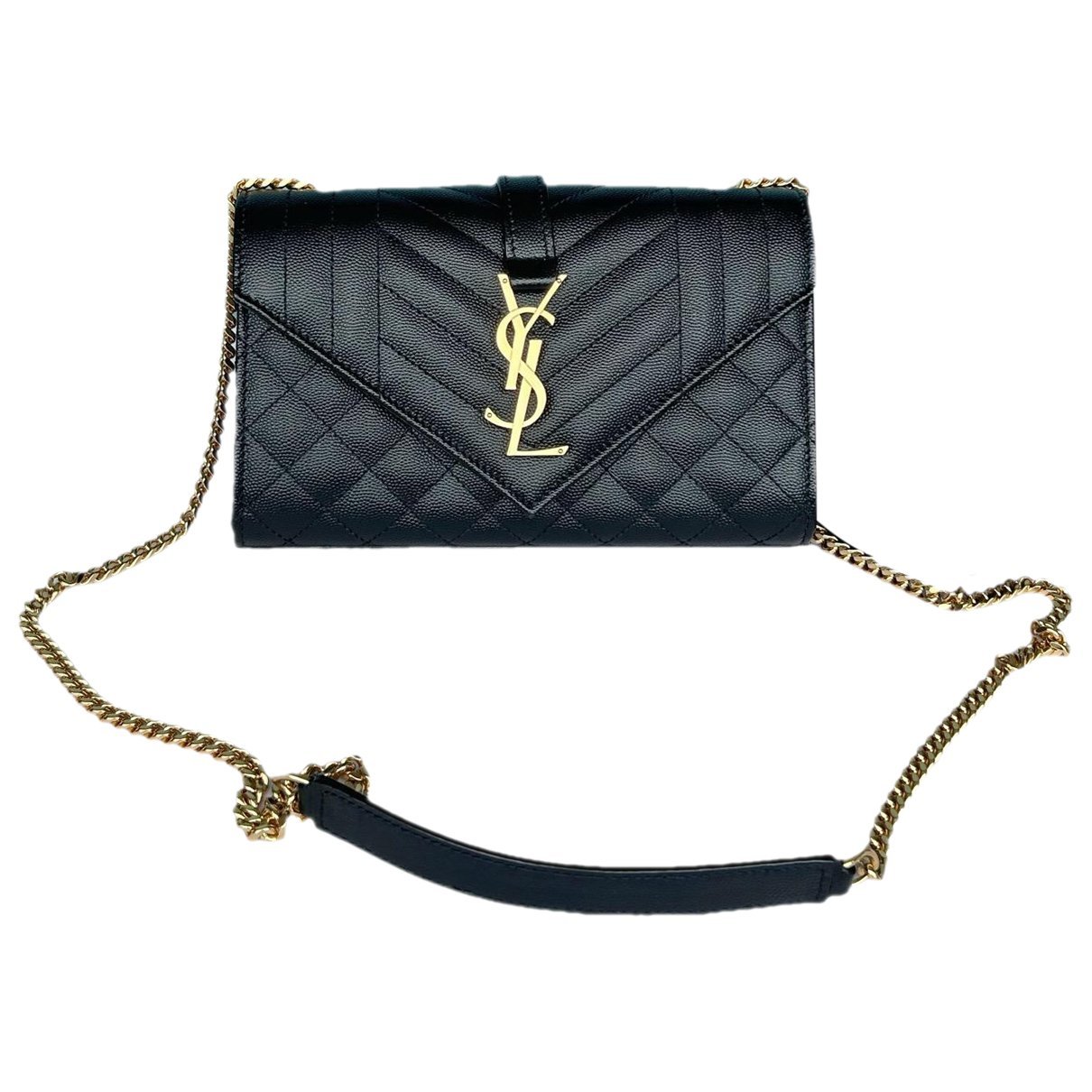 Envelope leather handbag