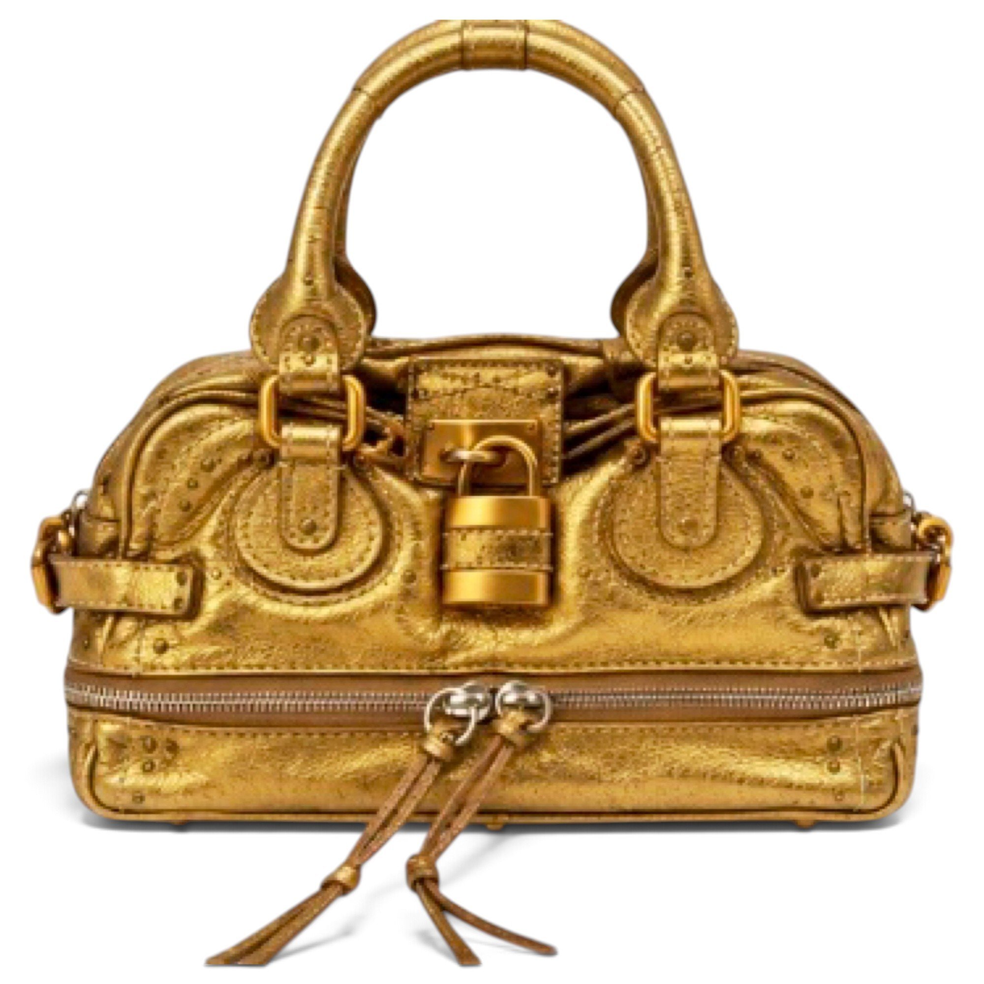 Chloe Paddington leather bowling bag