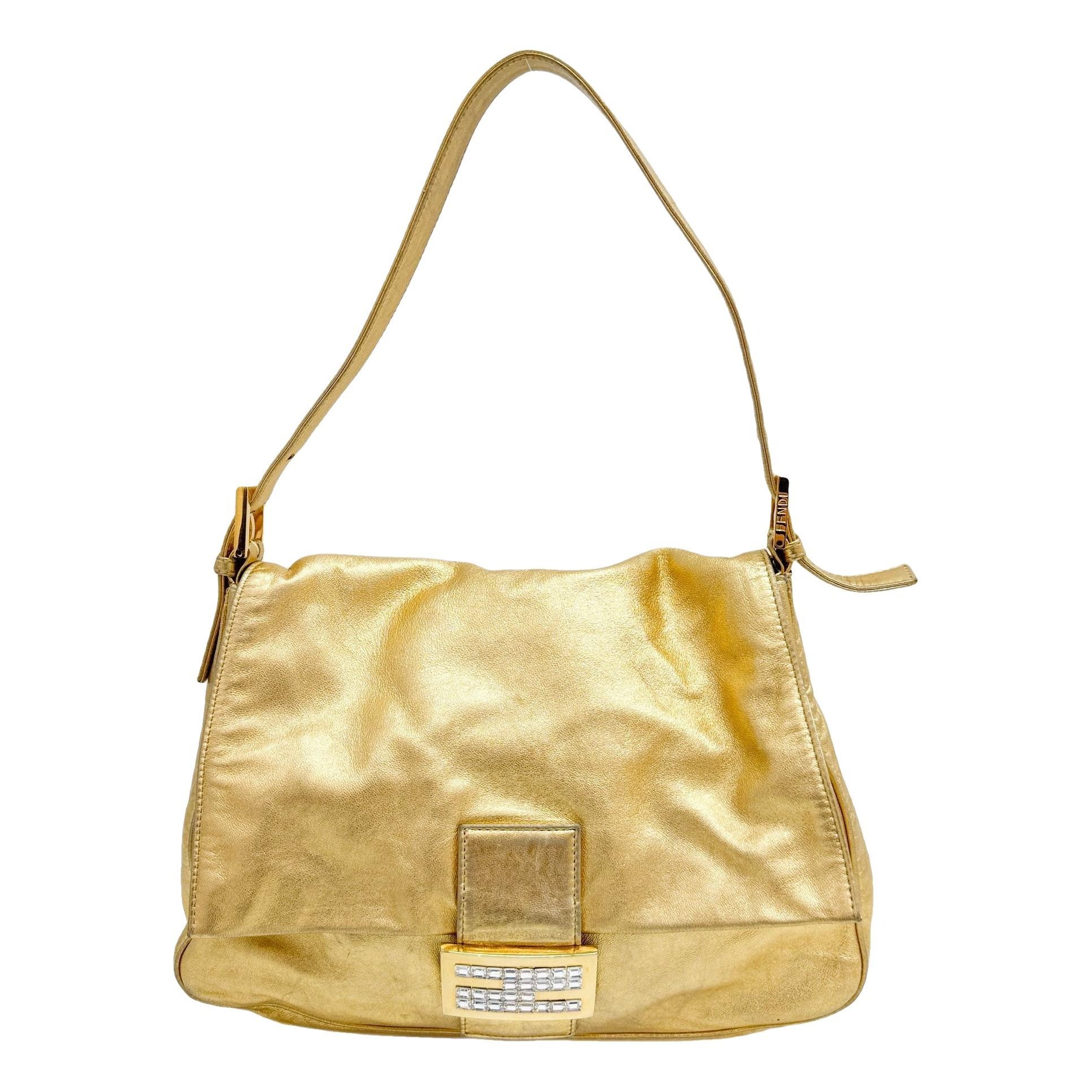 Baguette leather handbag