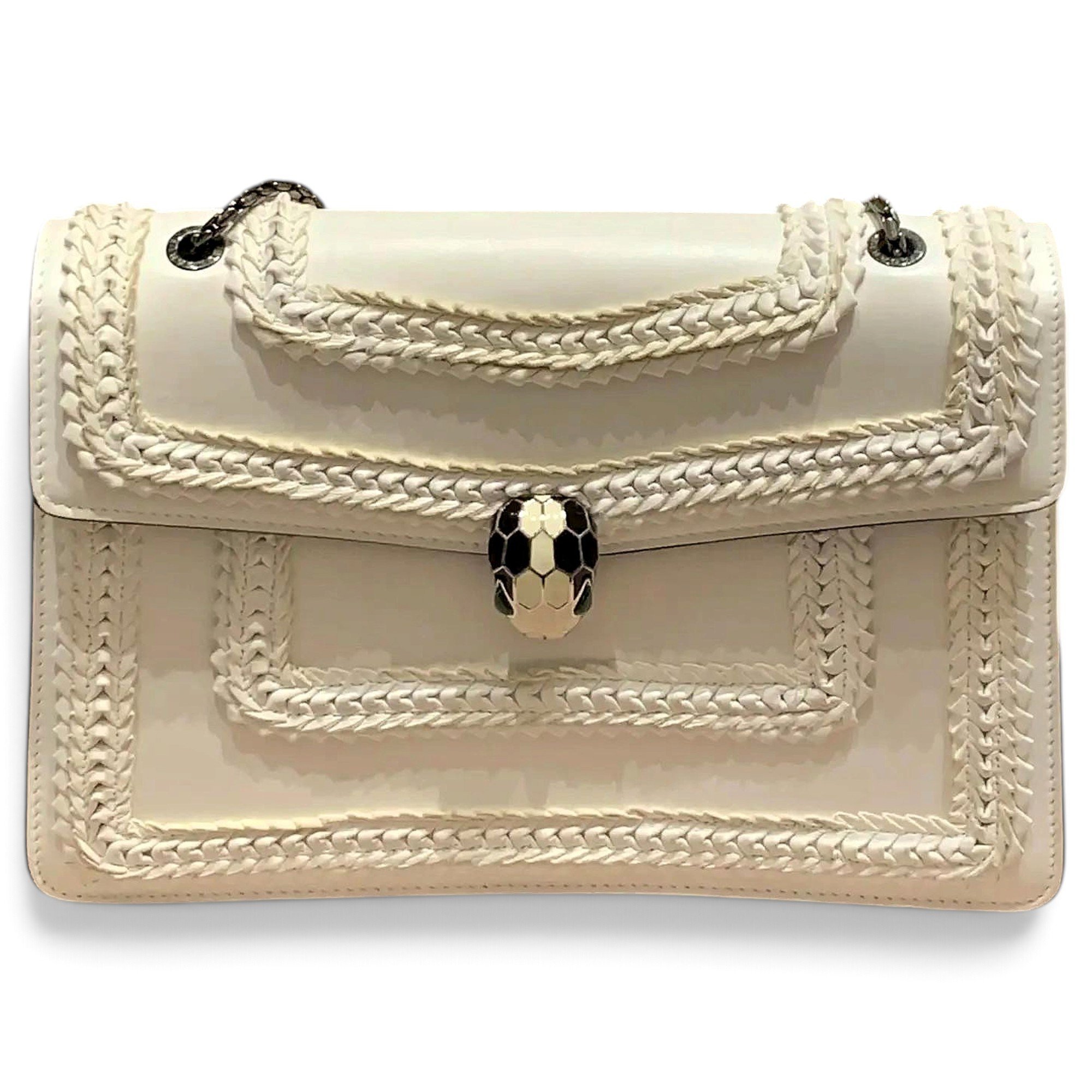 Serpenti leather handbag