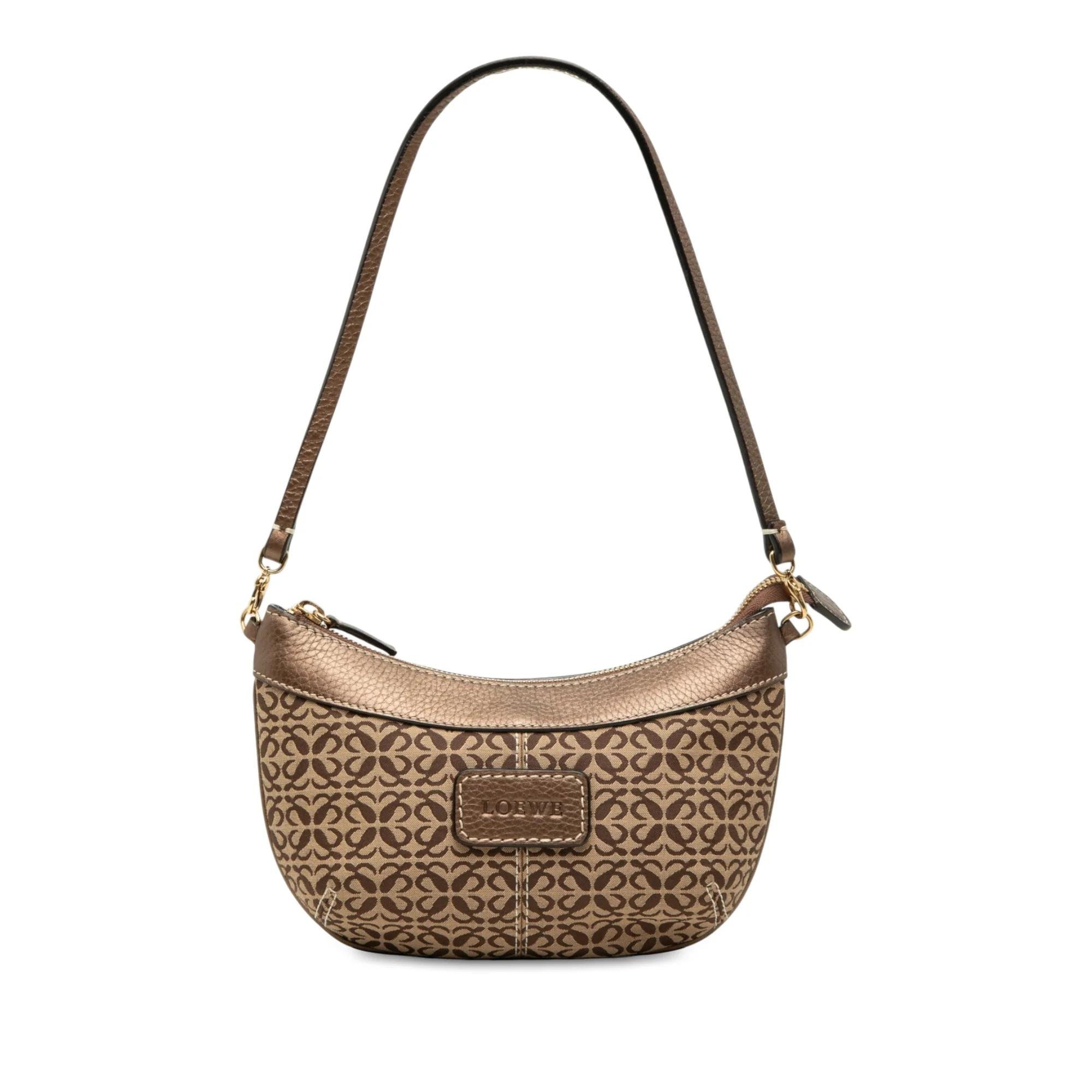 Anagram leather handbag