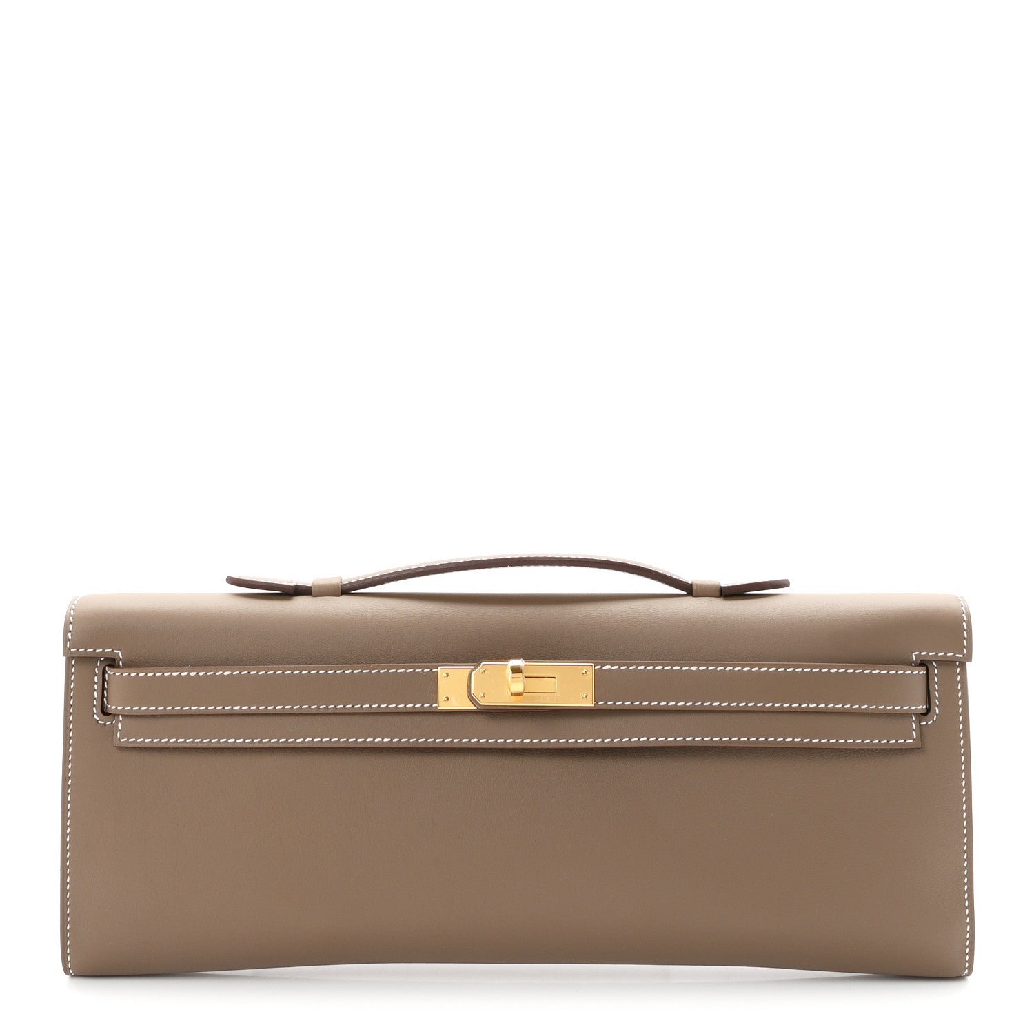 Hermes Swift Kelly Cut Clutch Pochette Etoupe