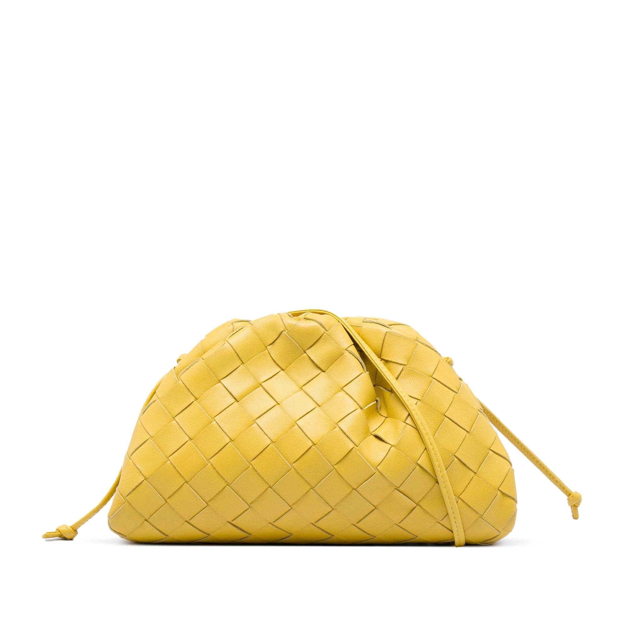 Pouch leather crossbody bag