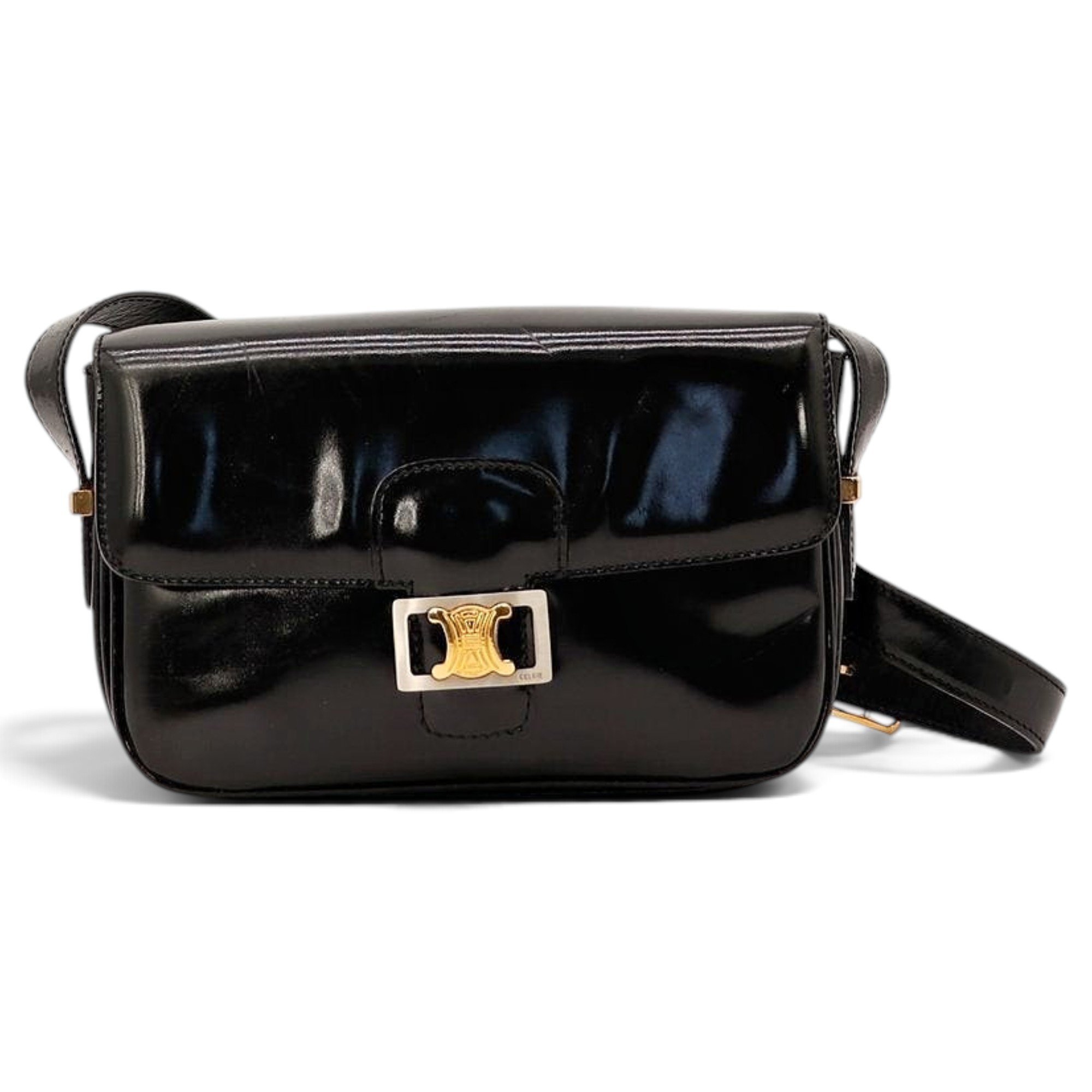 Triomphe leather handbag