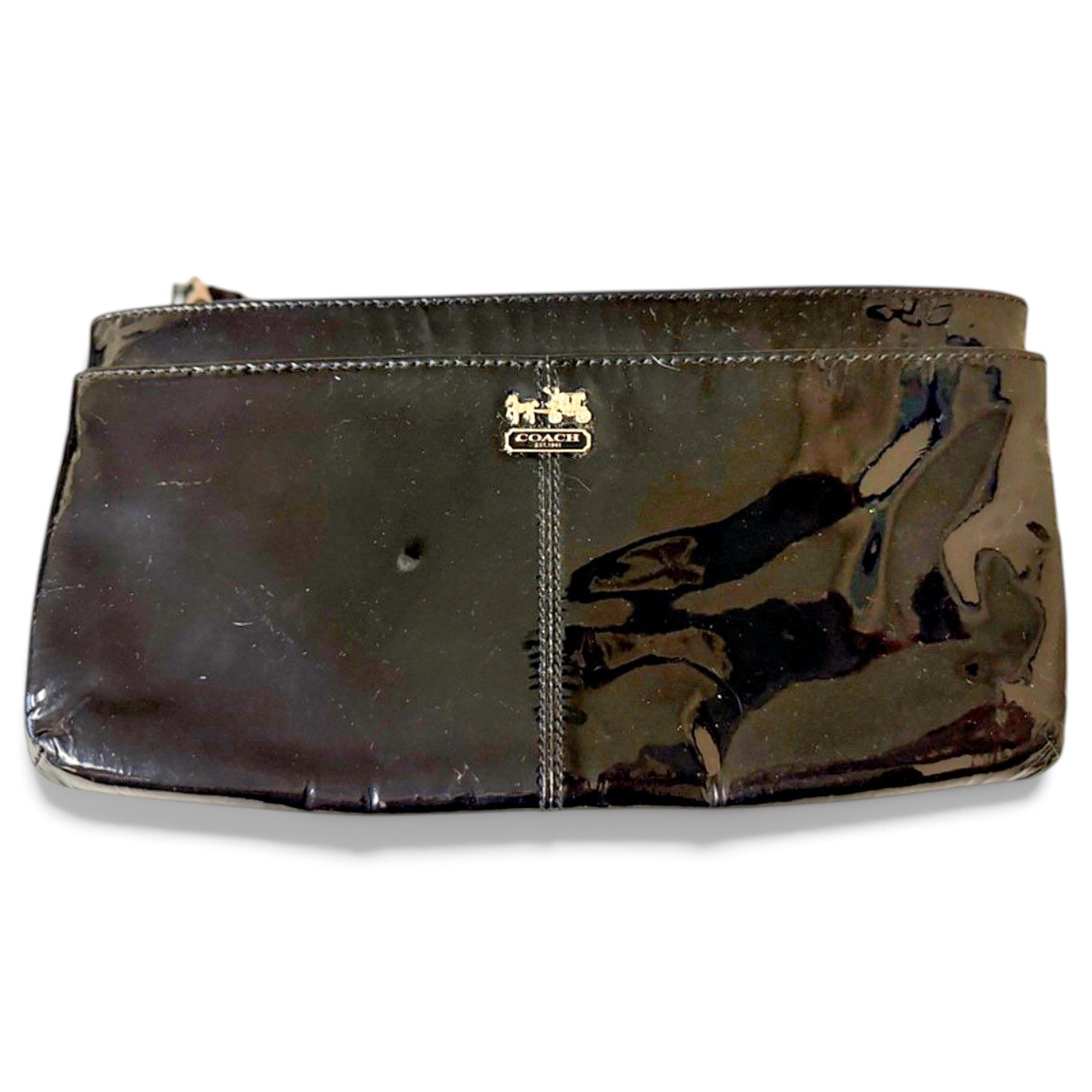 Coach Patent leather clutch bag