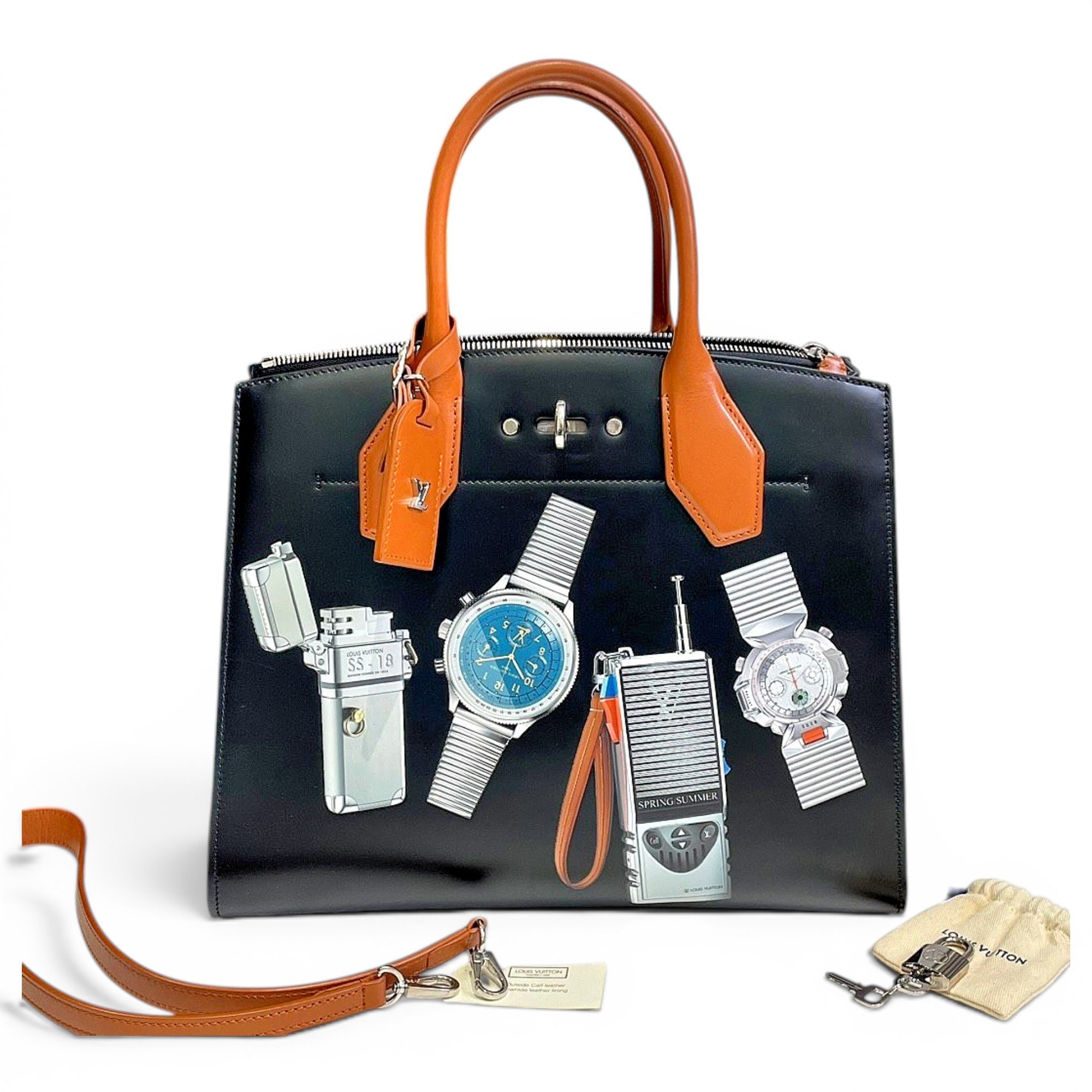 Louis Vuitton City Steamer leather tote