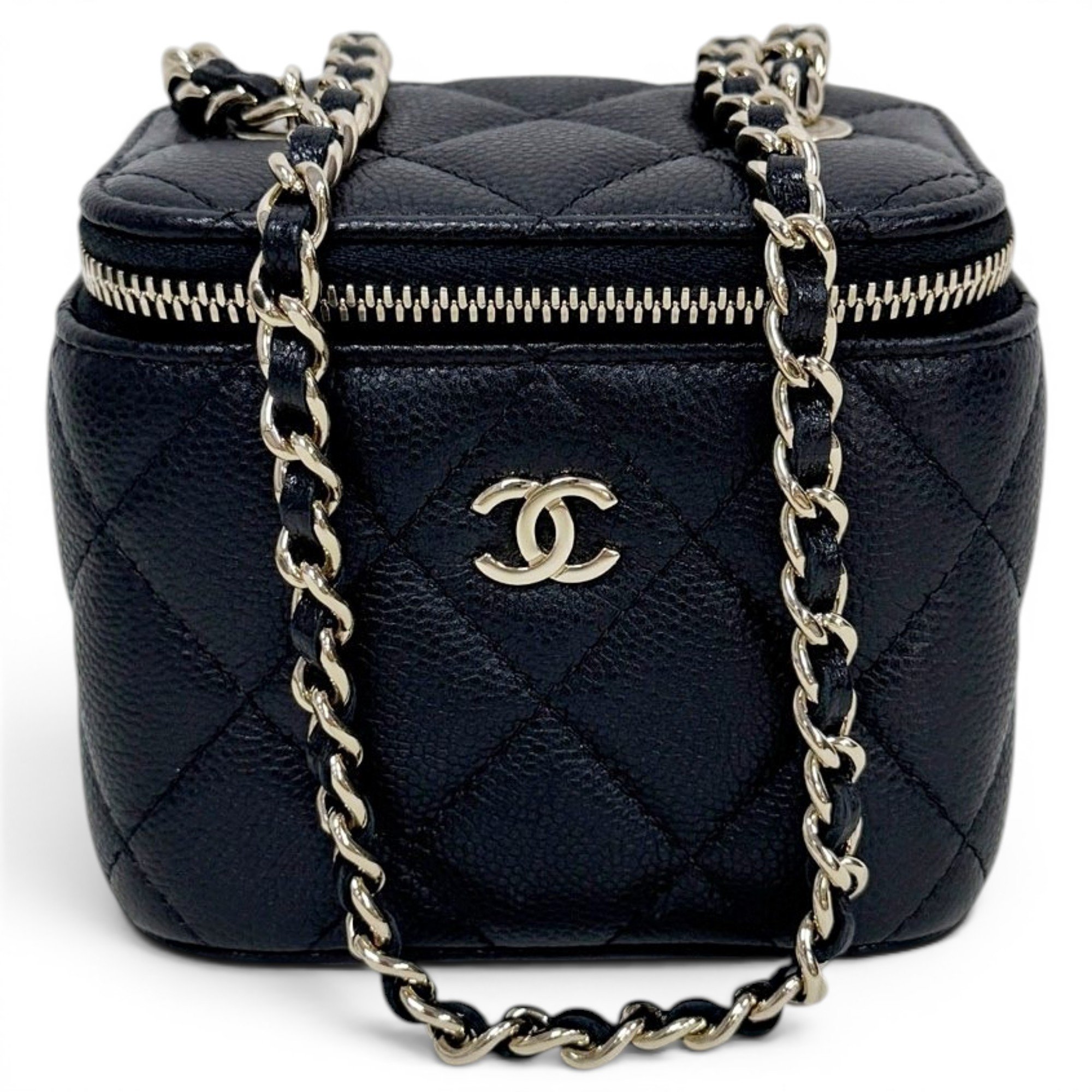 Trendy CC Vanity leather handbag