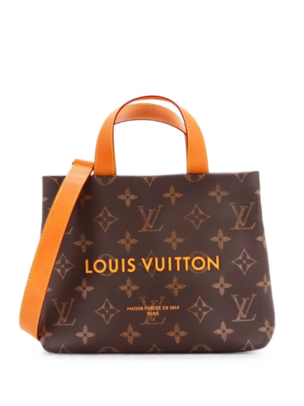 Shopper Tote Monogram Leather Mini crossbody bag