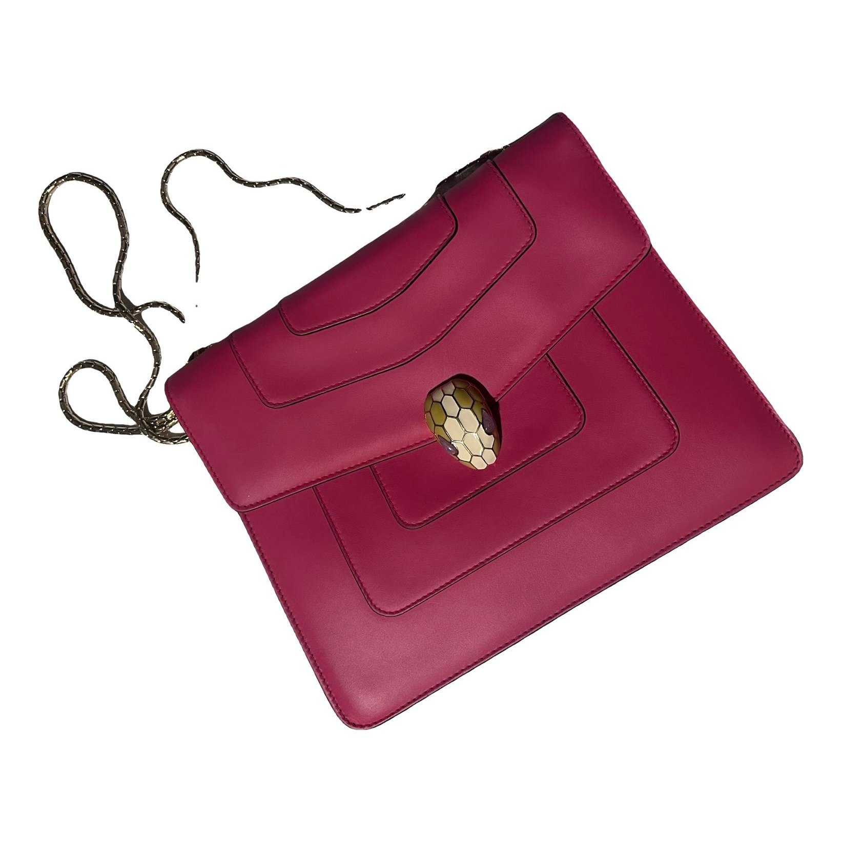 Serpenti leather handbag