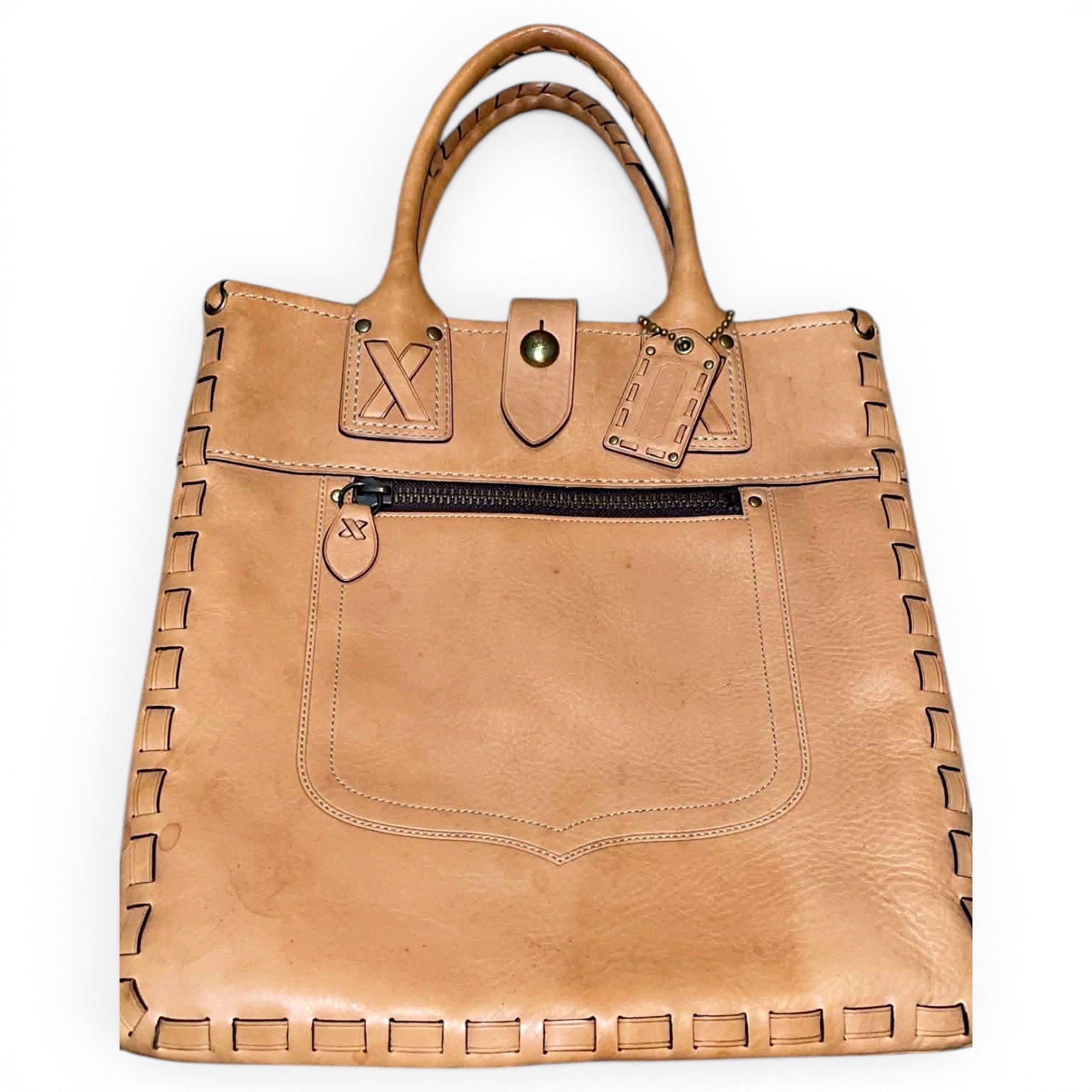 Crossgrain Taxi Tote leather tote