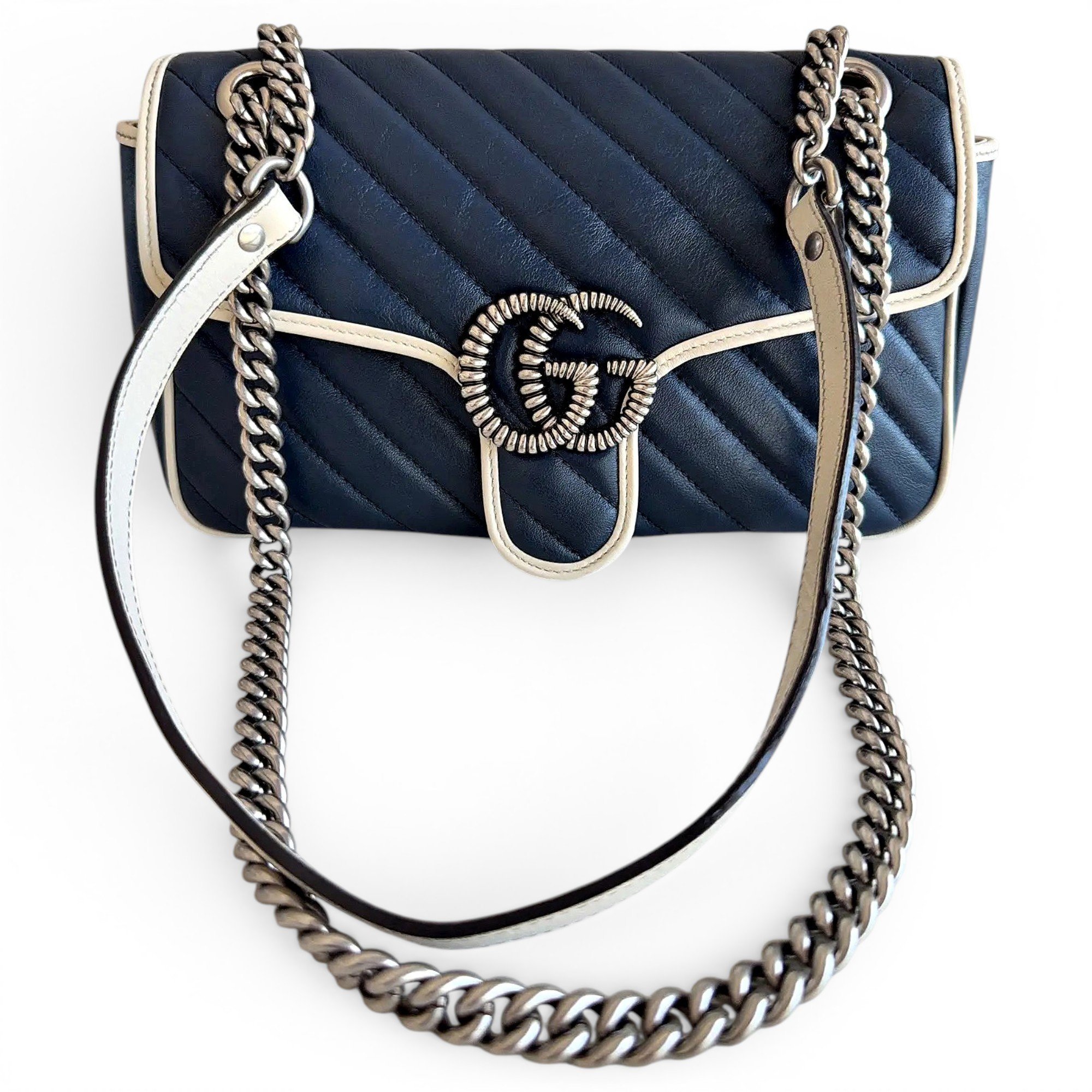 GG Marmont Flap leather handbag