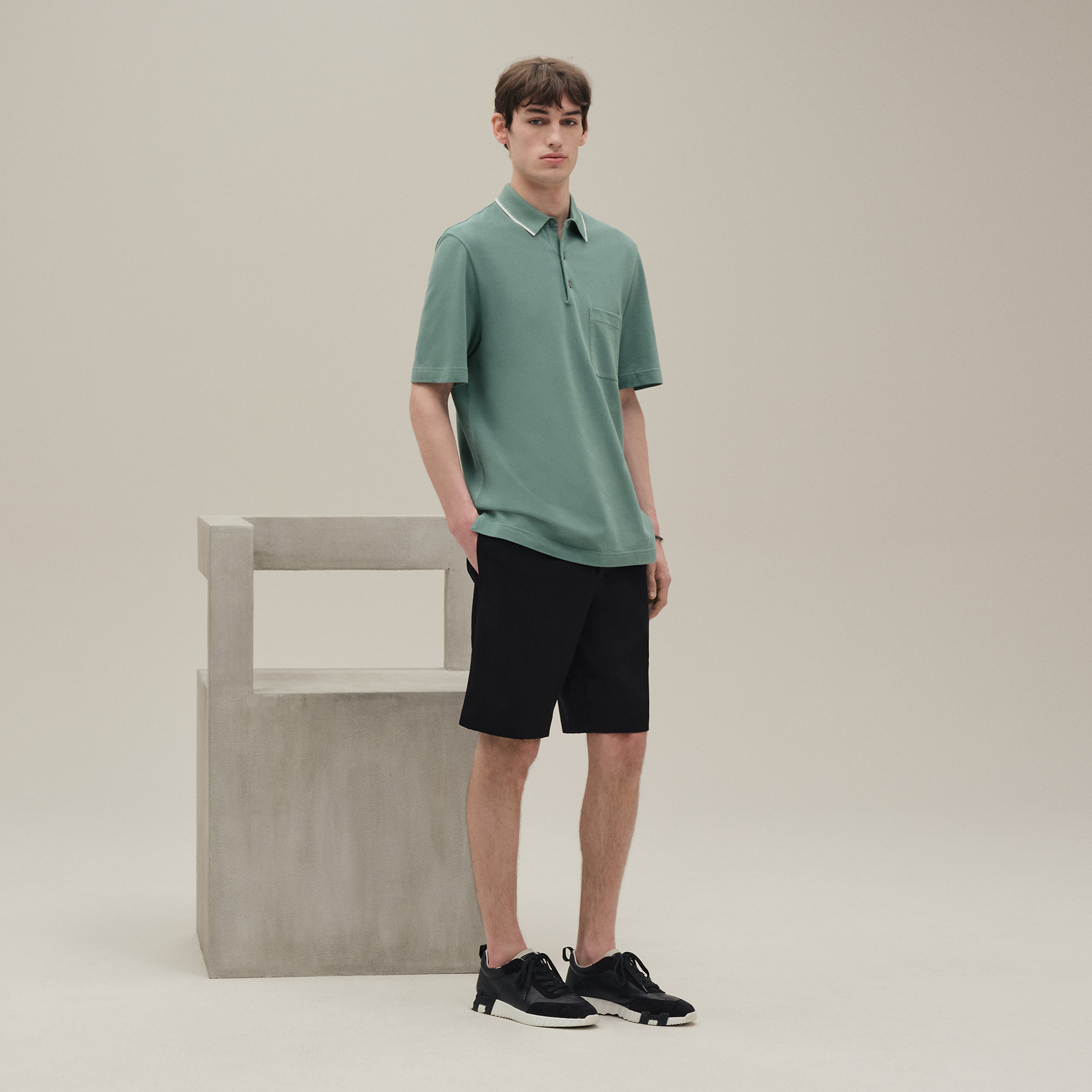 "Piqures sellier" polo shirt