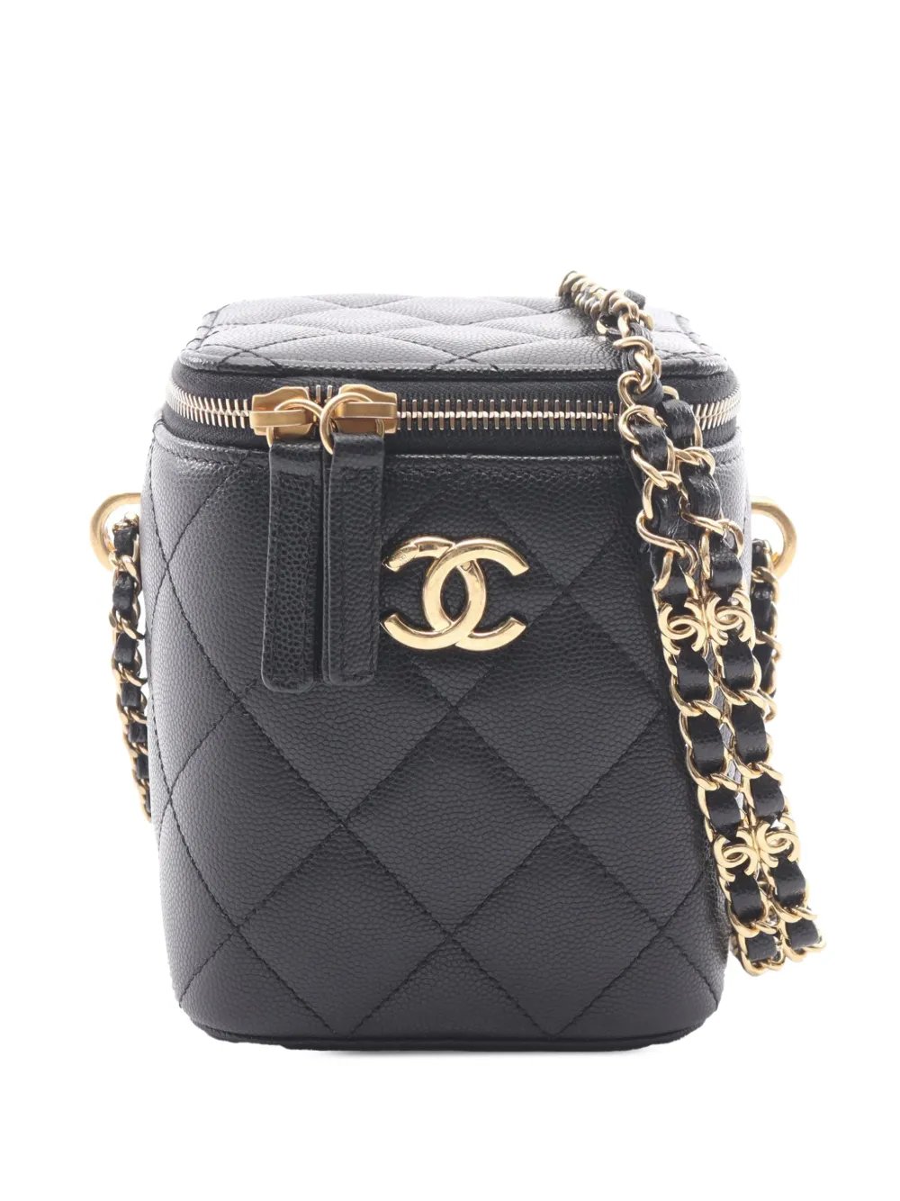 2021-2026 Small Caviar Coco Beauty Vertical Case vanity bag