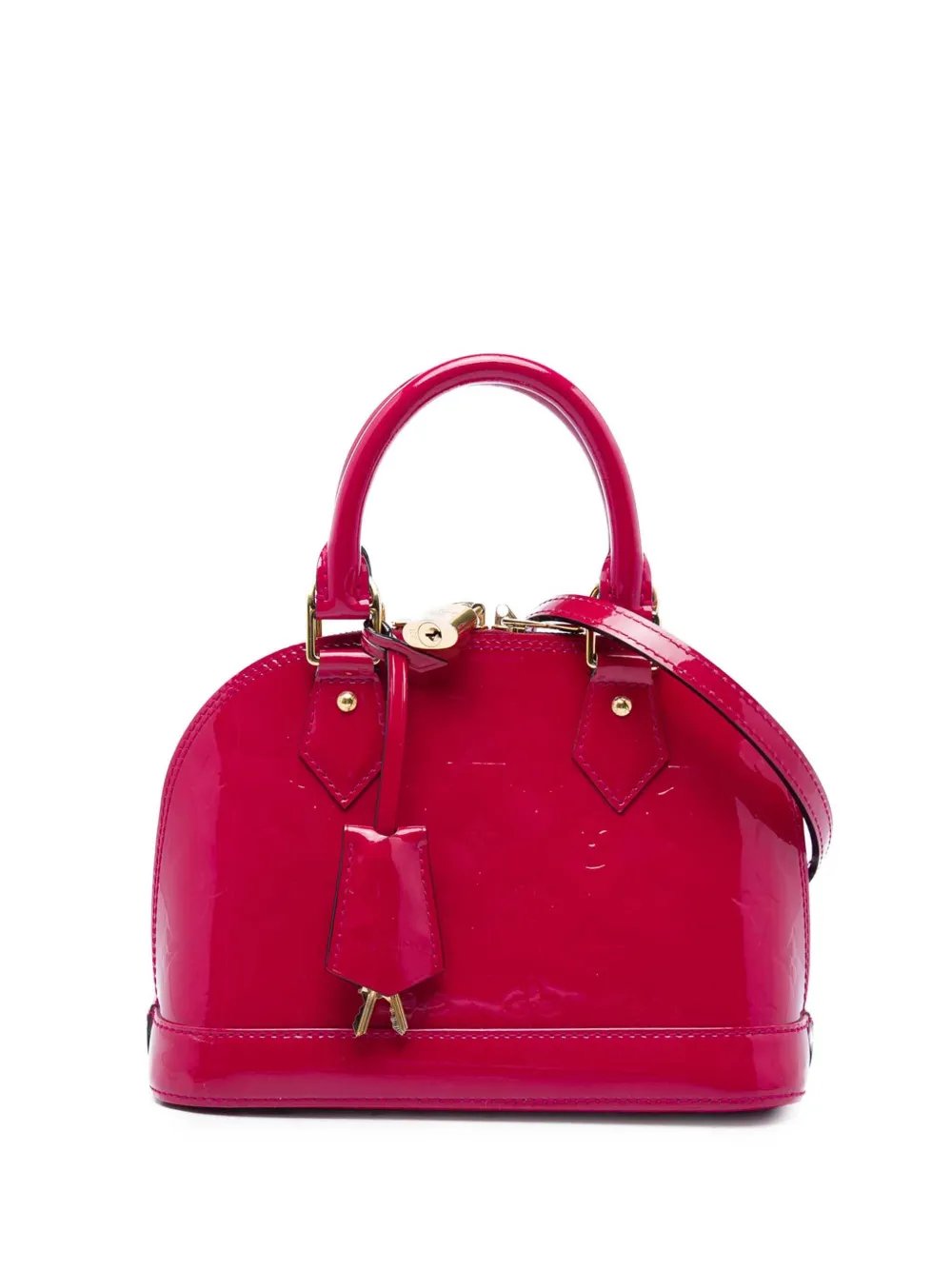 2013 Monogram Vernis Alma BB satchel
