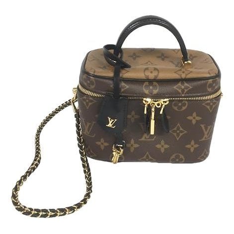 Vanity leather handbag