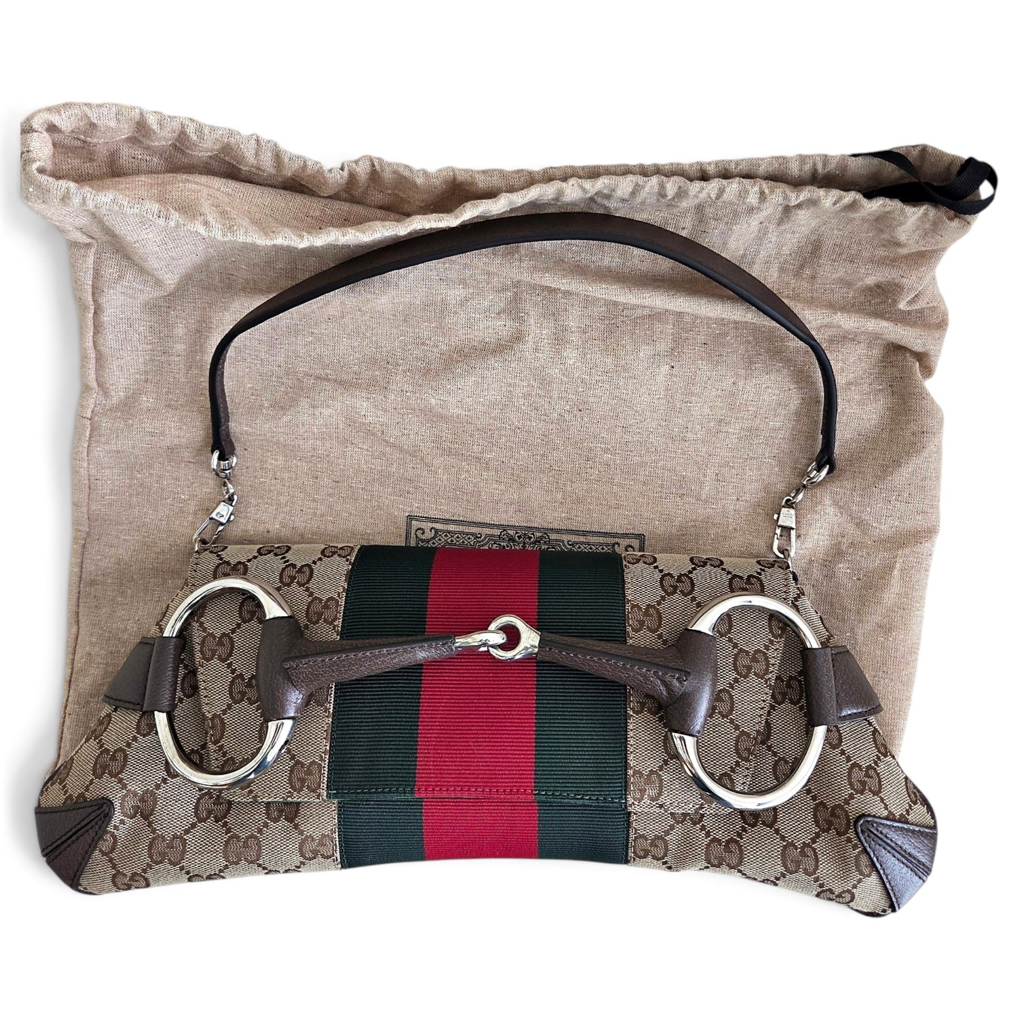 Horsebit Chain leather handbag