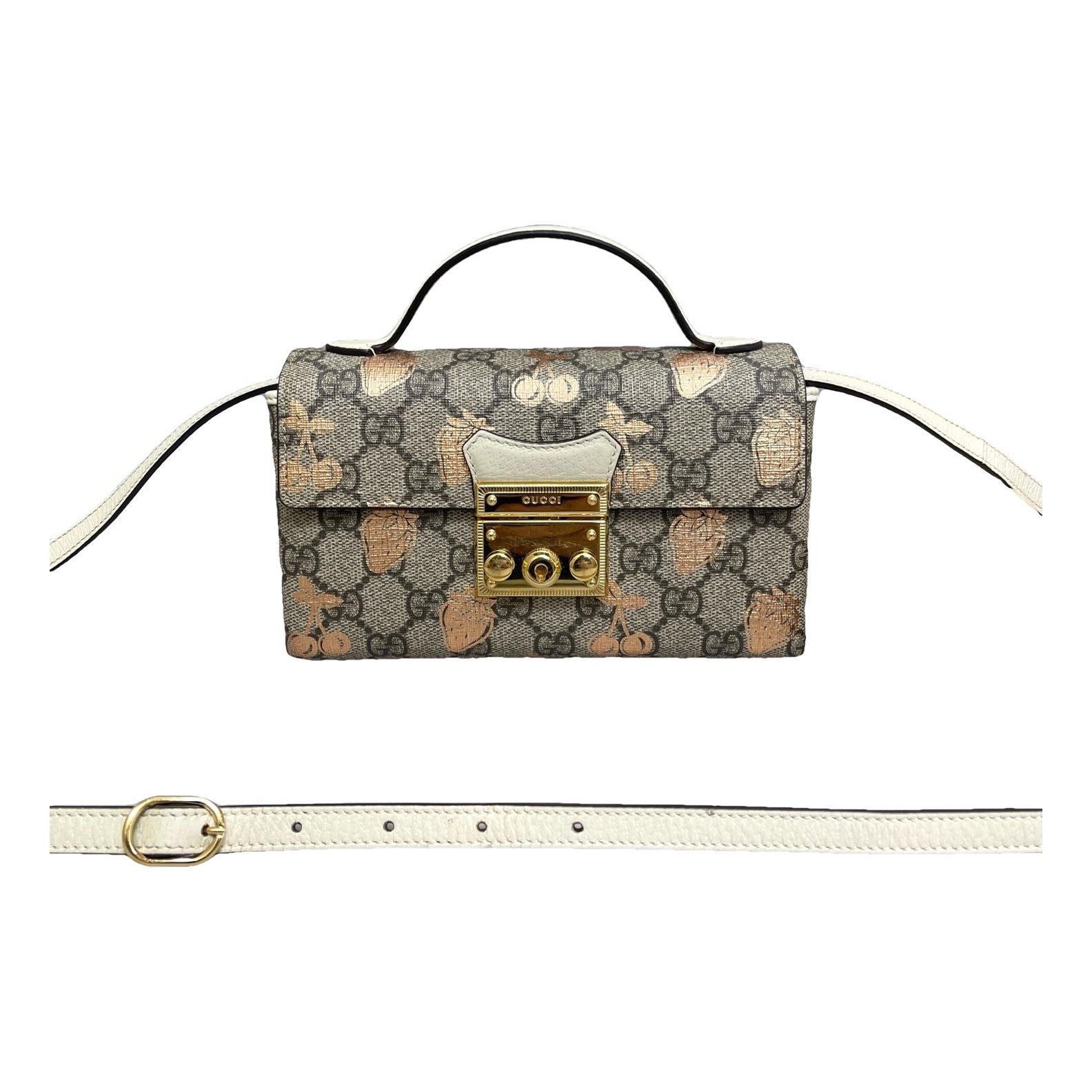 Padlock leather handbag