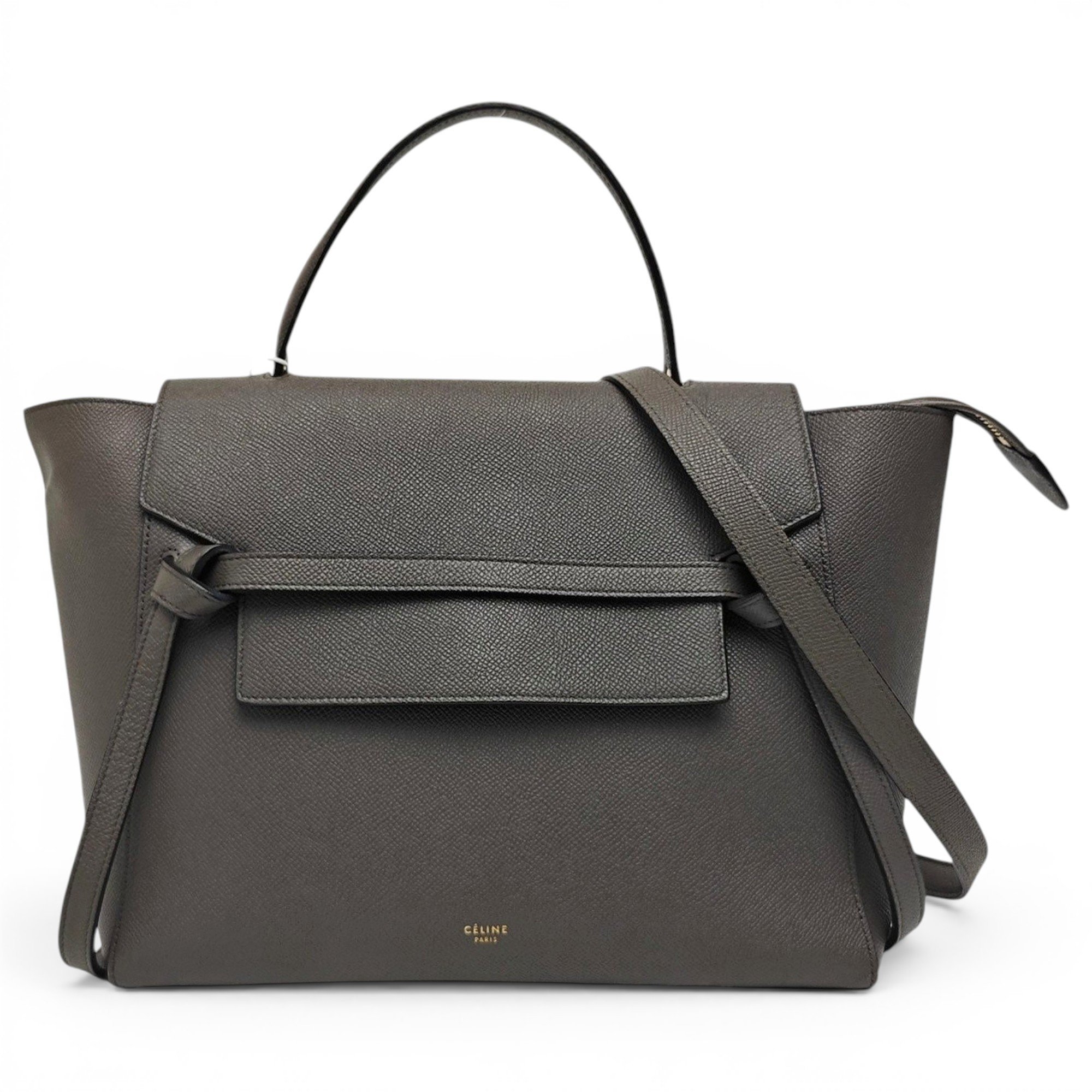 Belt leather handbag
