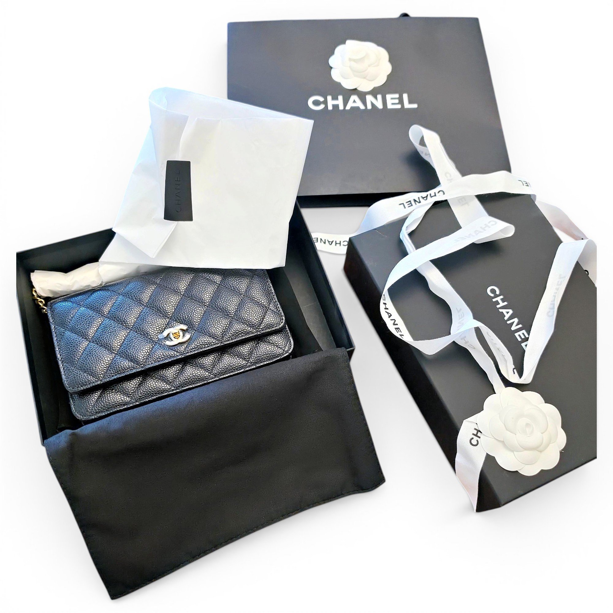 Wallet On Chain Timeless/Classique leather crossbody bag
