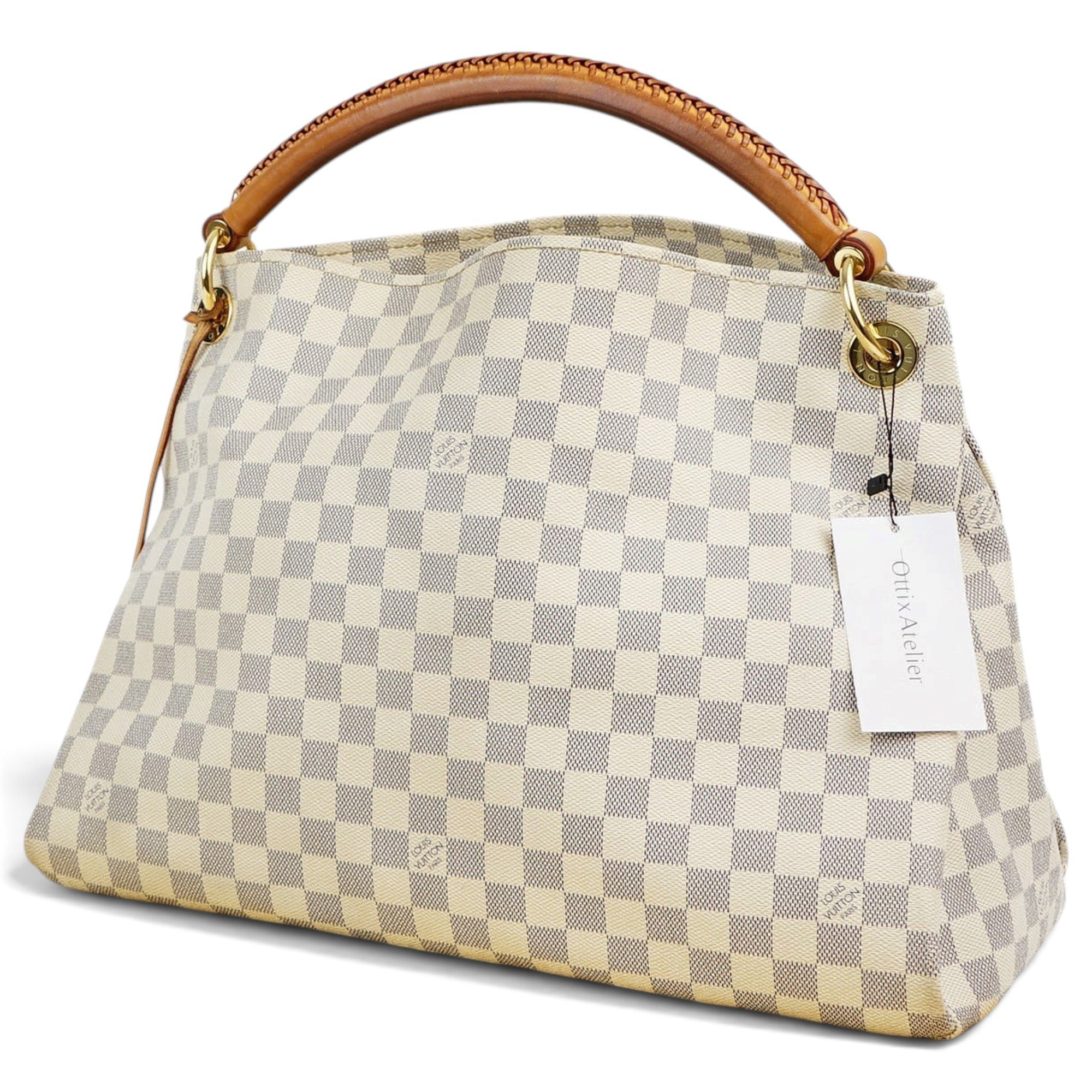 Artsy leather tote