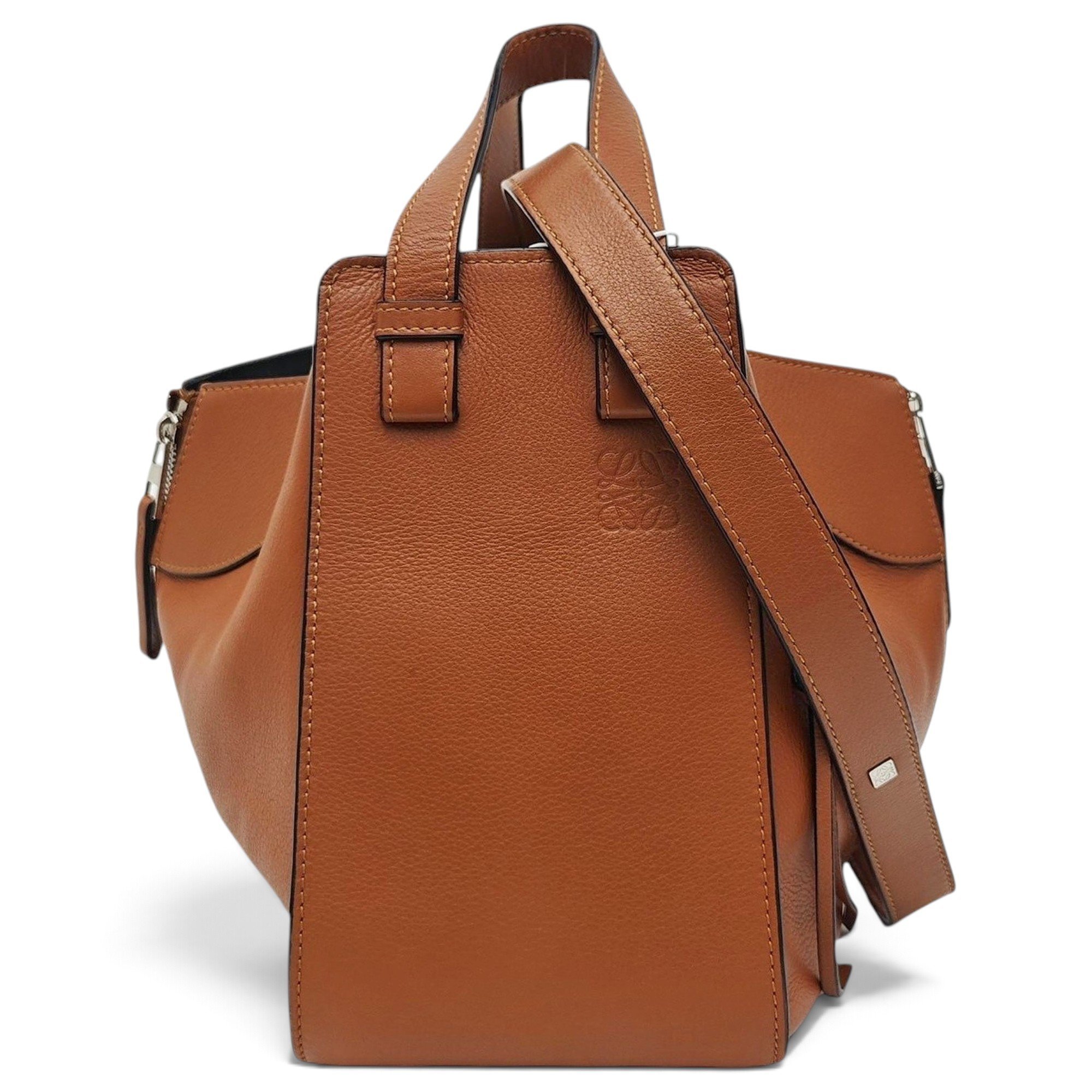 Hammock leather handbag