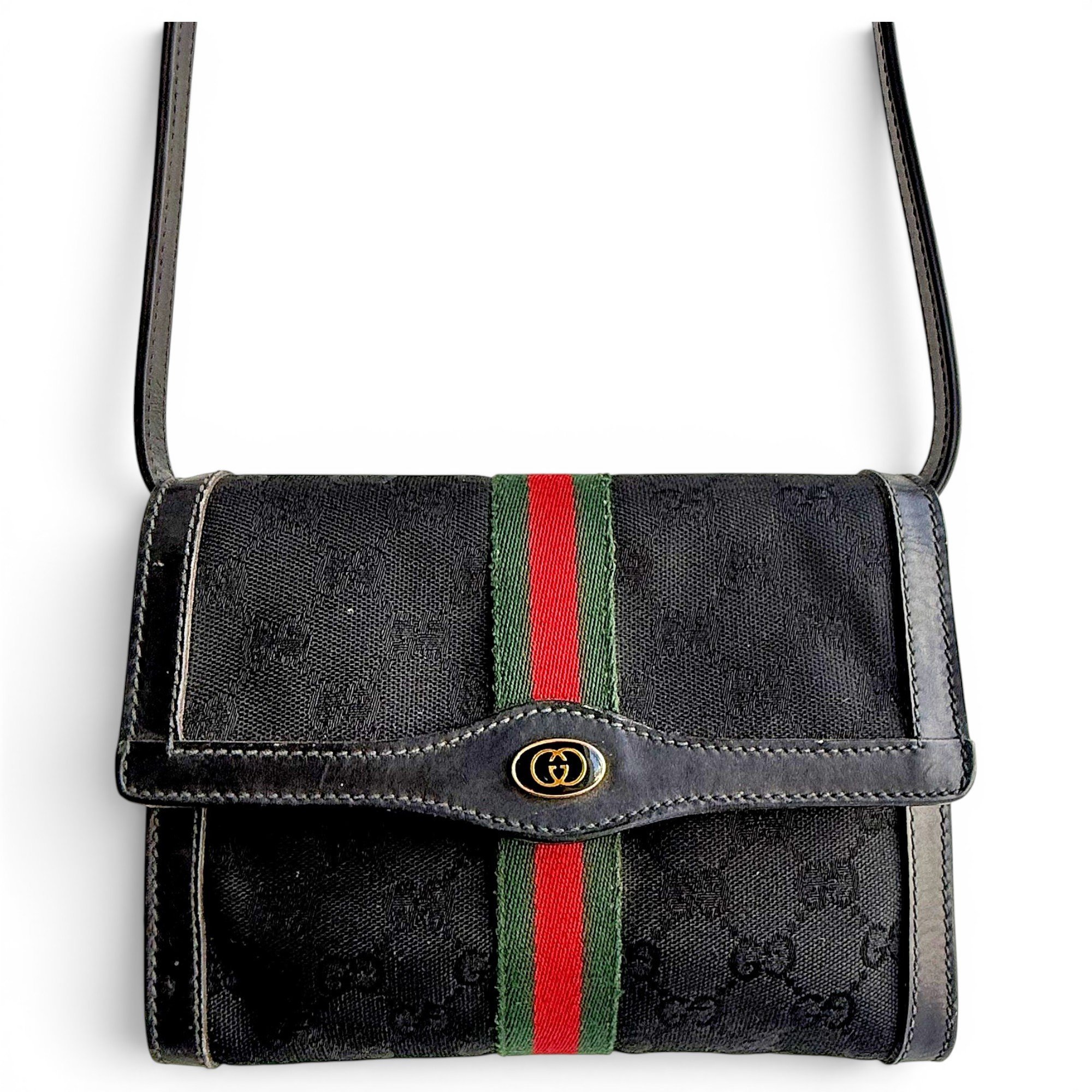 Ophidia Chain Wallet cloth crossbody bag