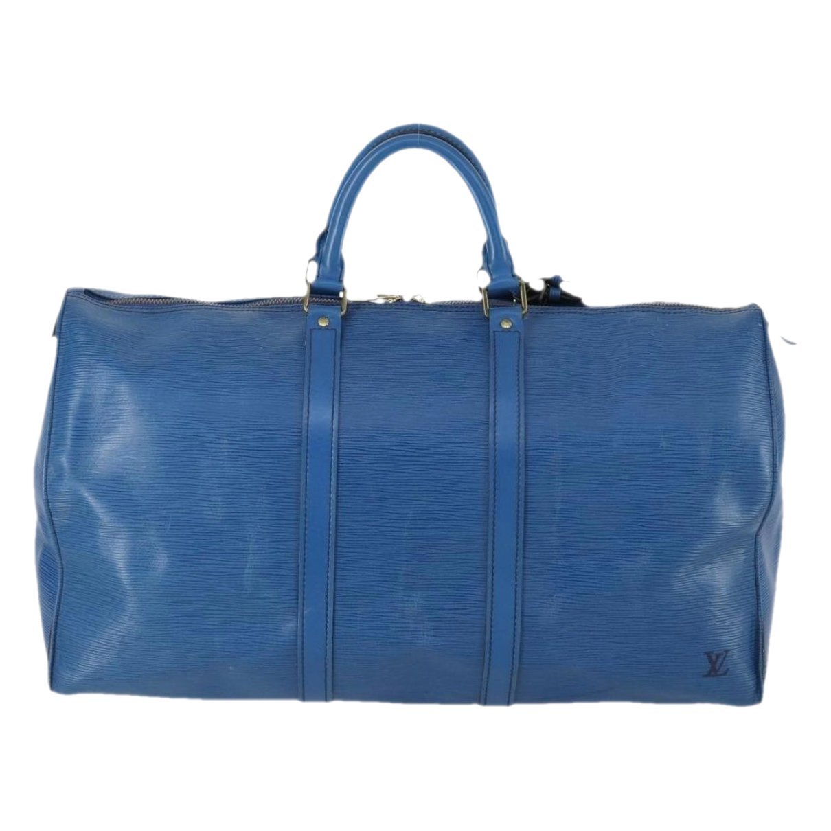 Keepall leather travel bag