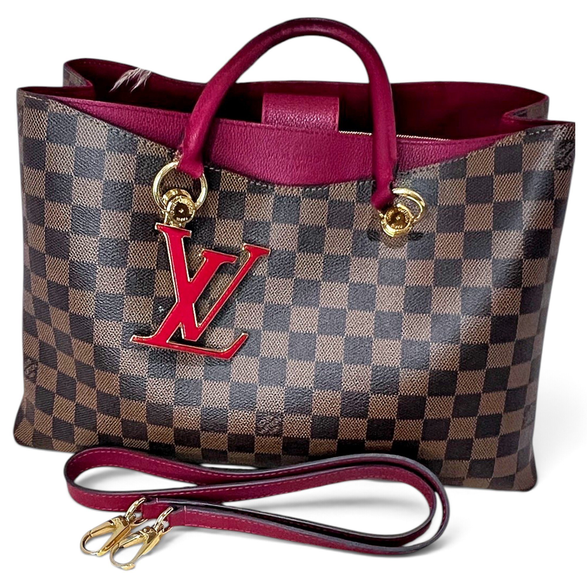 LV Riverside leather tote