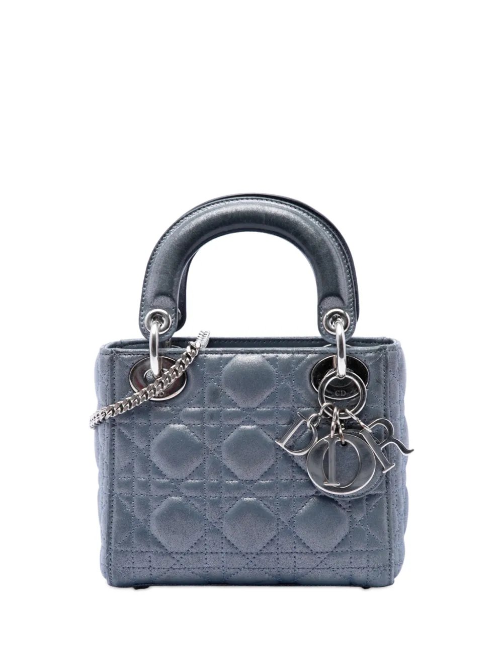 2015 Mini Iridescent Lambskin Cannage Lady Dior satchel