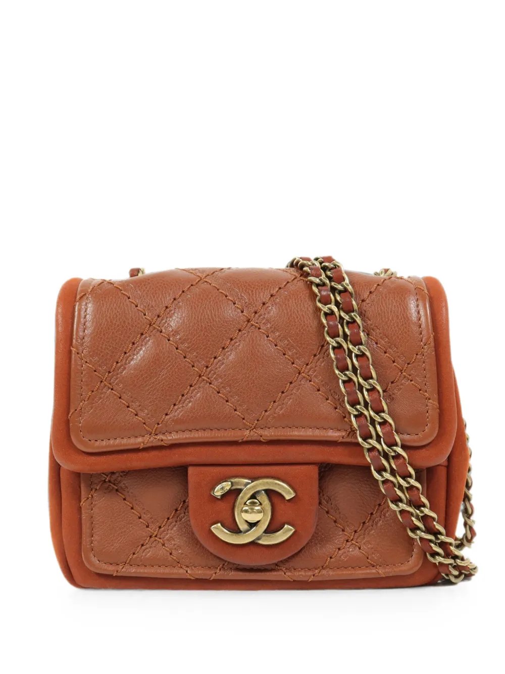 quilted turn-lock shoulder bag