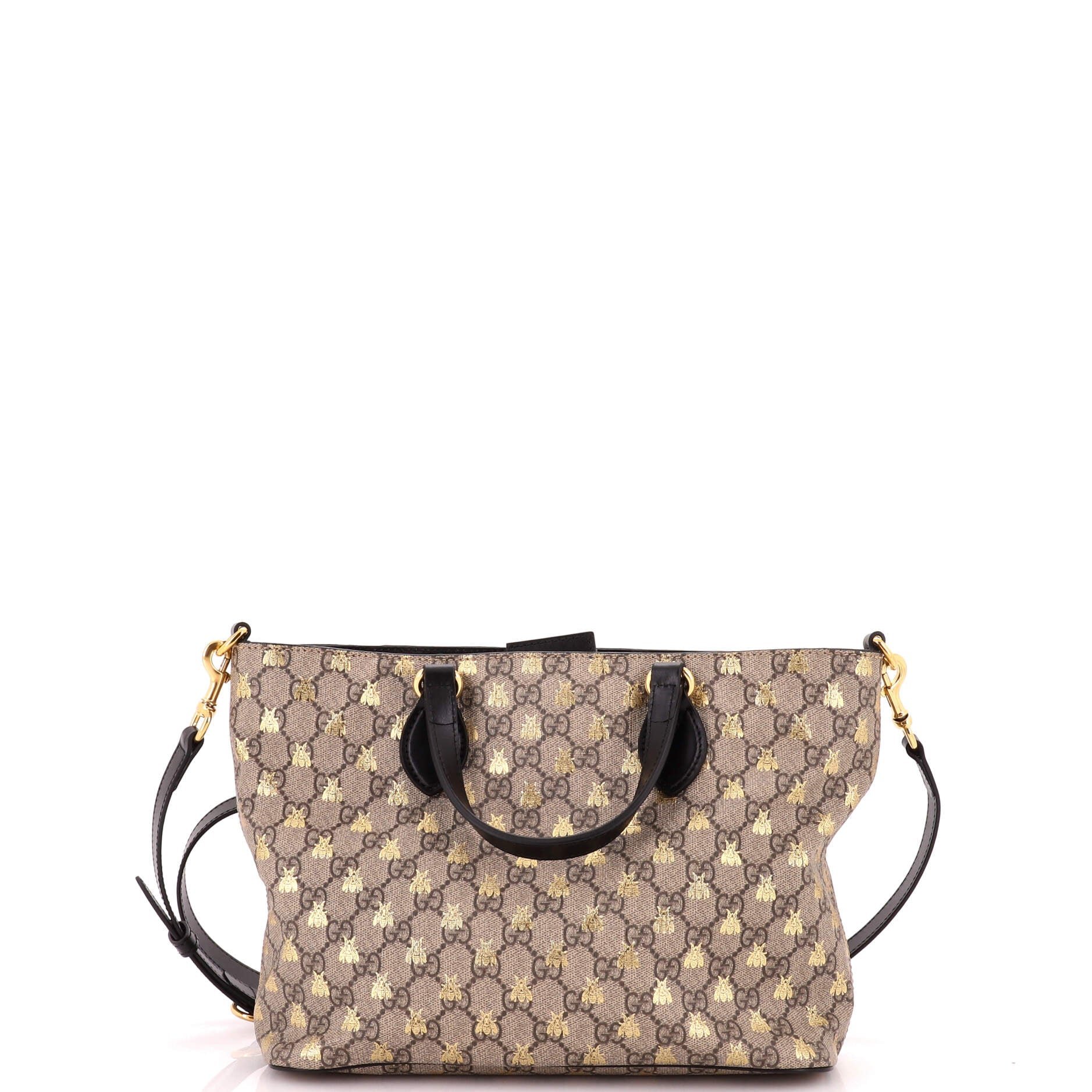 Convertible Soft Tote Printed GG Coated Canvas Small