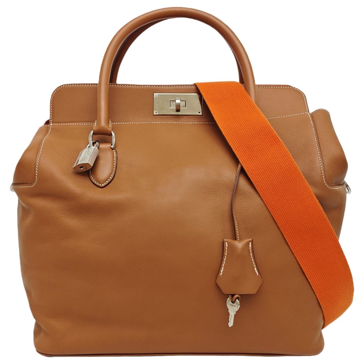 Toolbox leather handbag