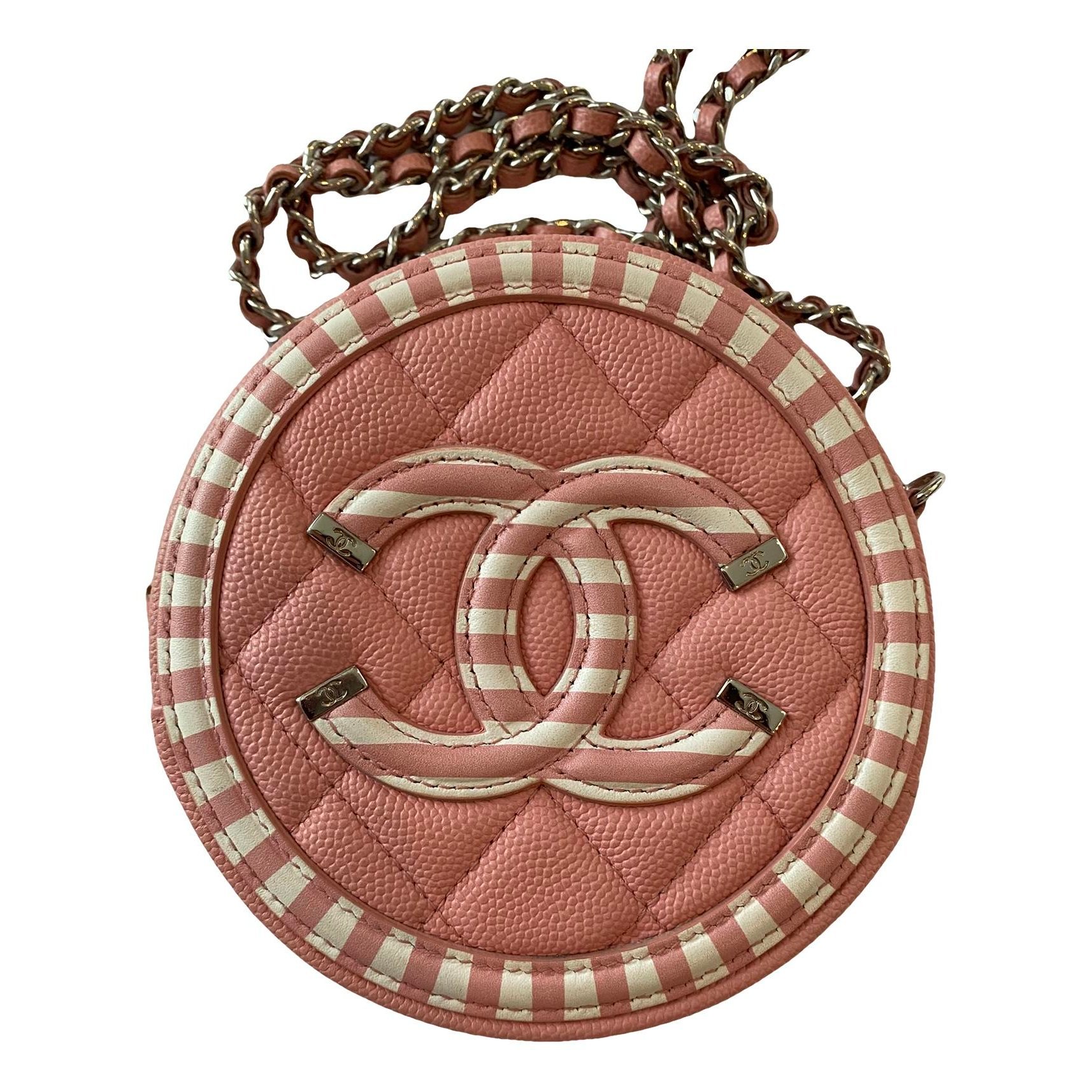 Vanity leather handbag