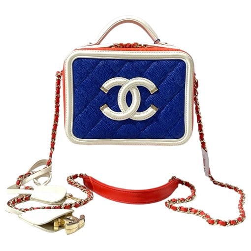 Vanity leather handbag