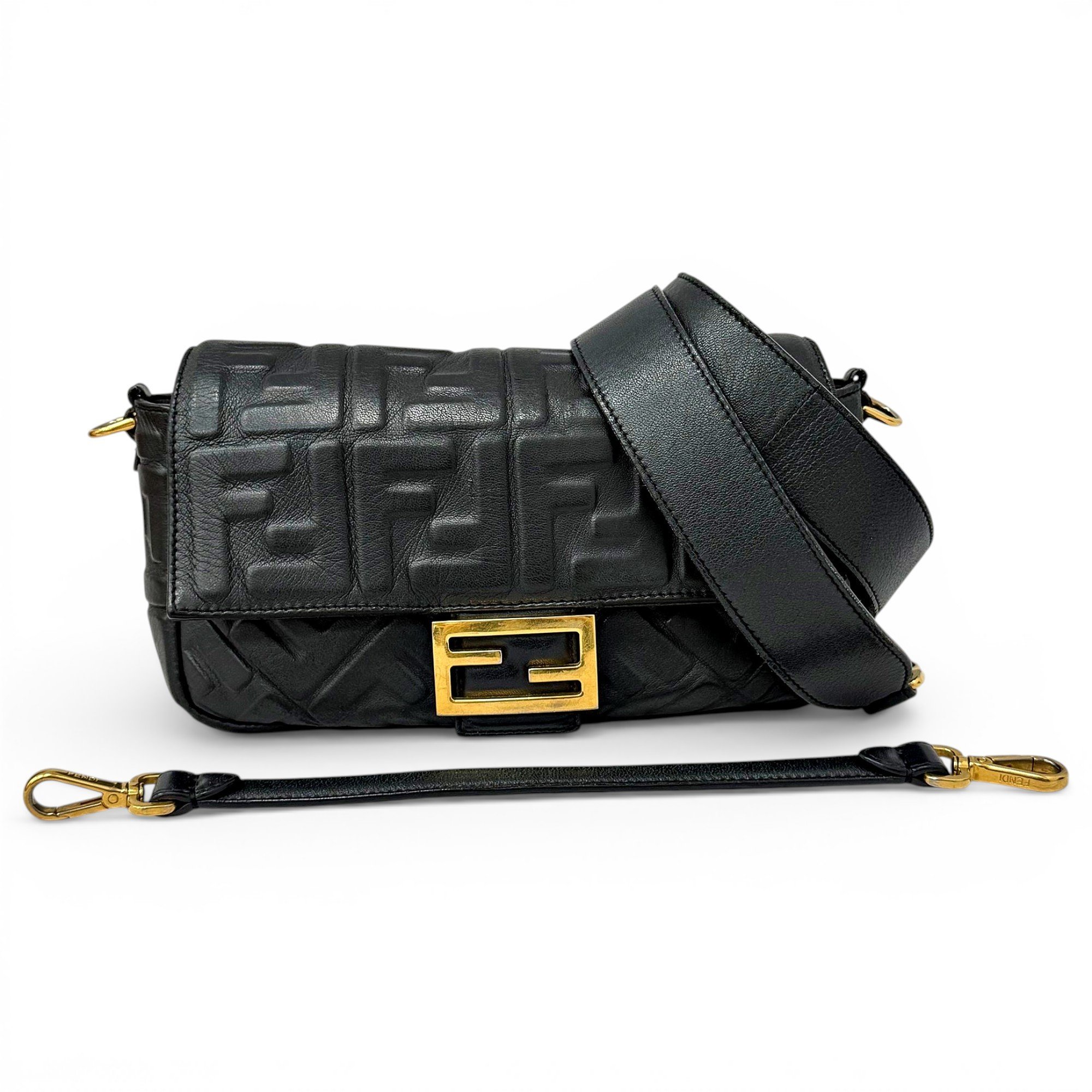 Baguette leather handbag