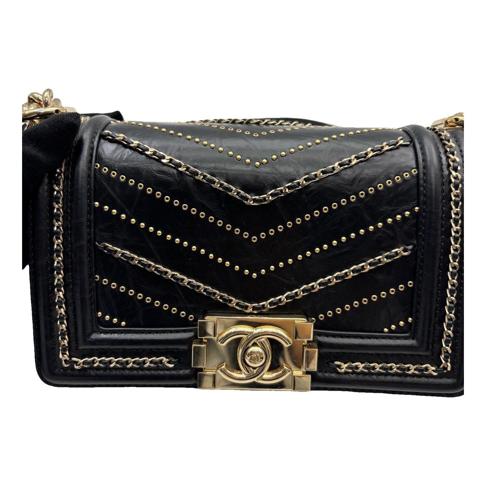 Boy pony-style calfskin handbag