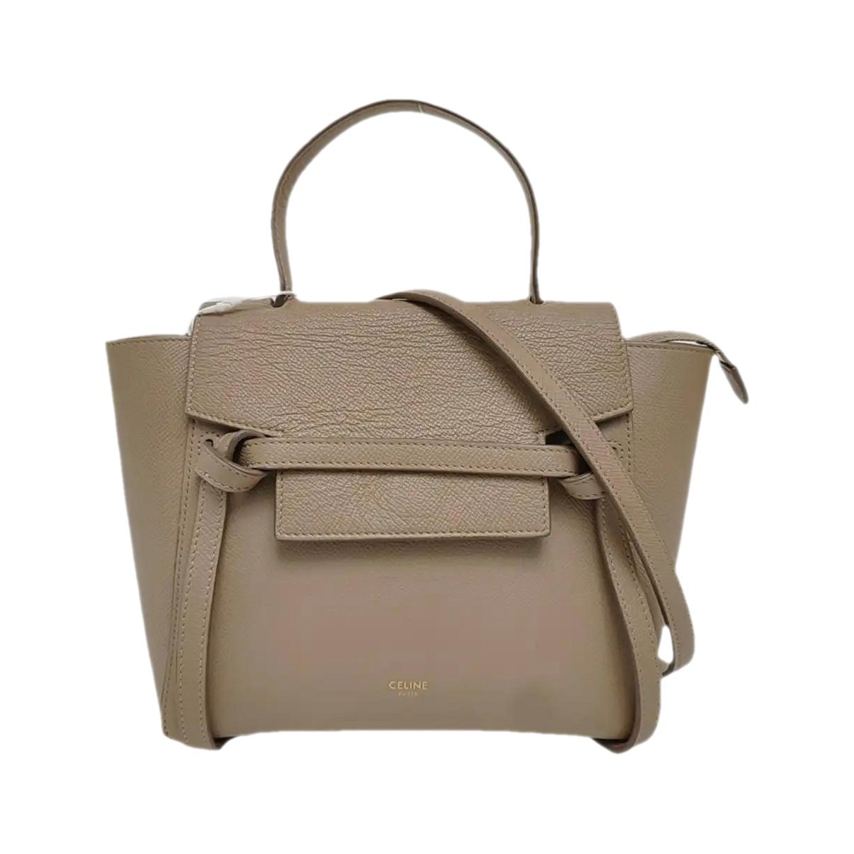 Belt leather handbag