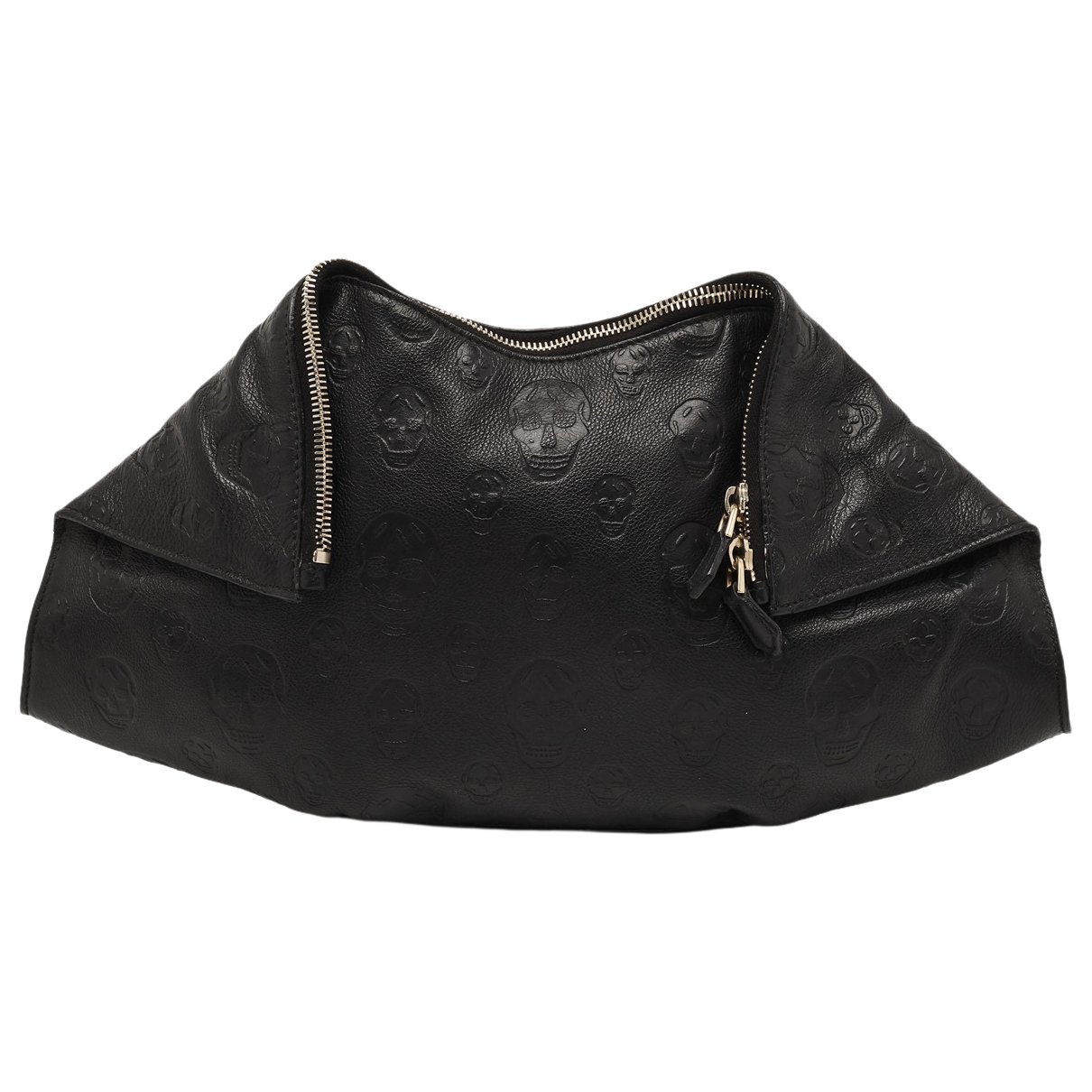 Leather clutch bag