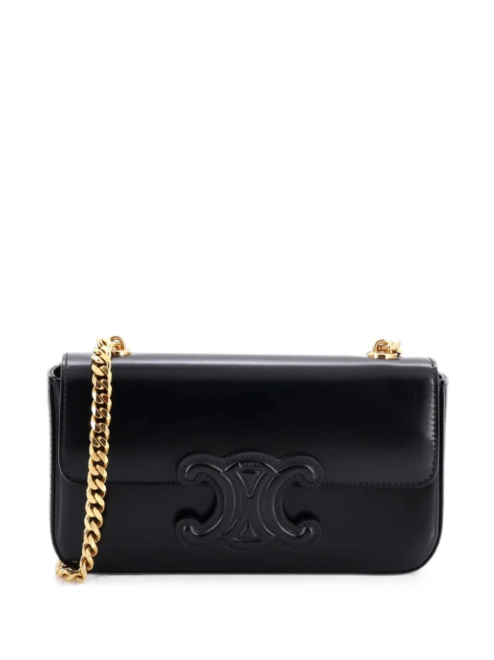 Triomphe Chain Leather Small shoulder bag