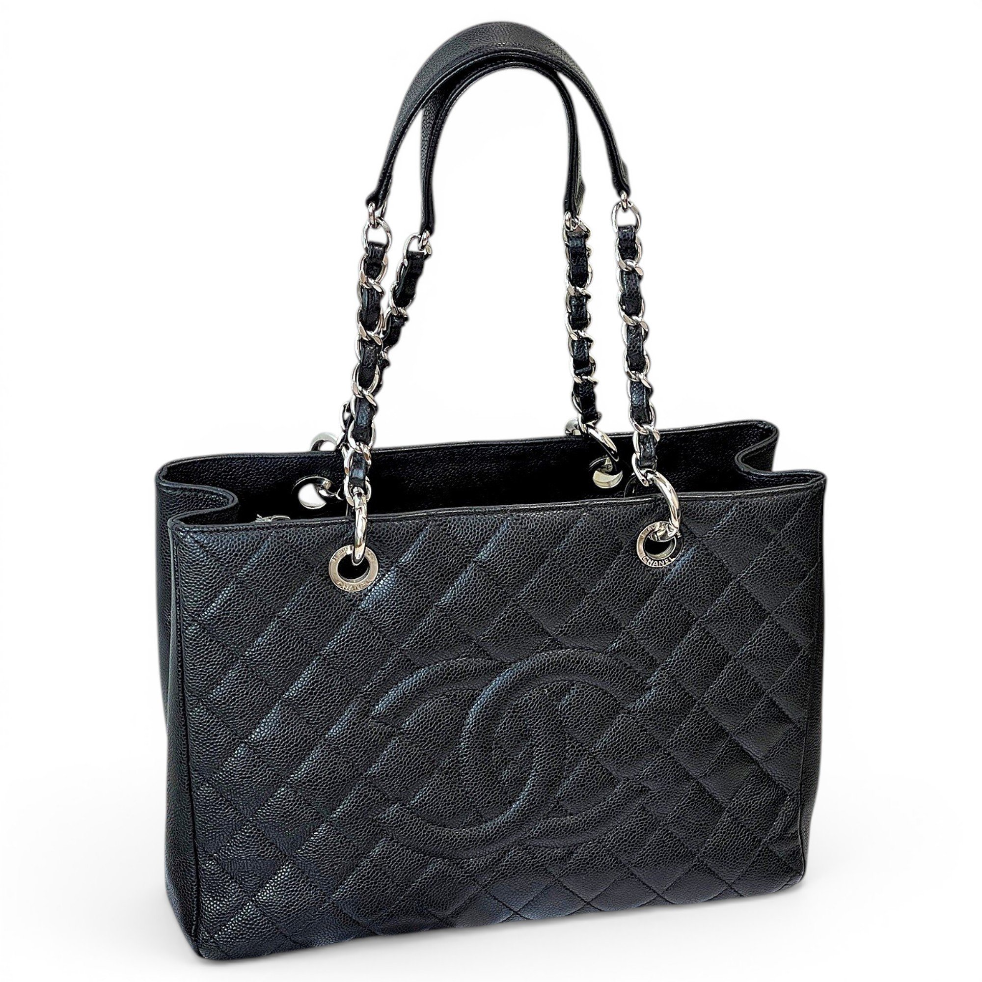 Grand shopping leather tote