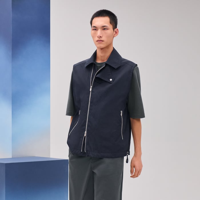 Marine Jacket With Flap Collar