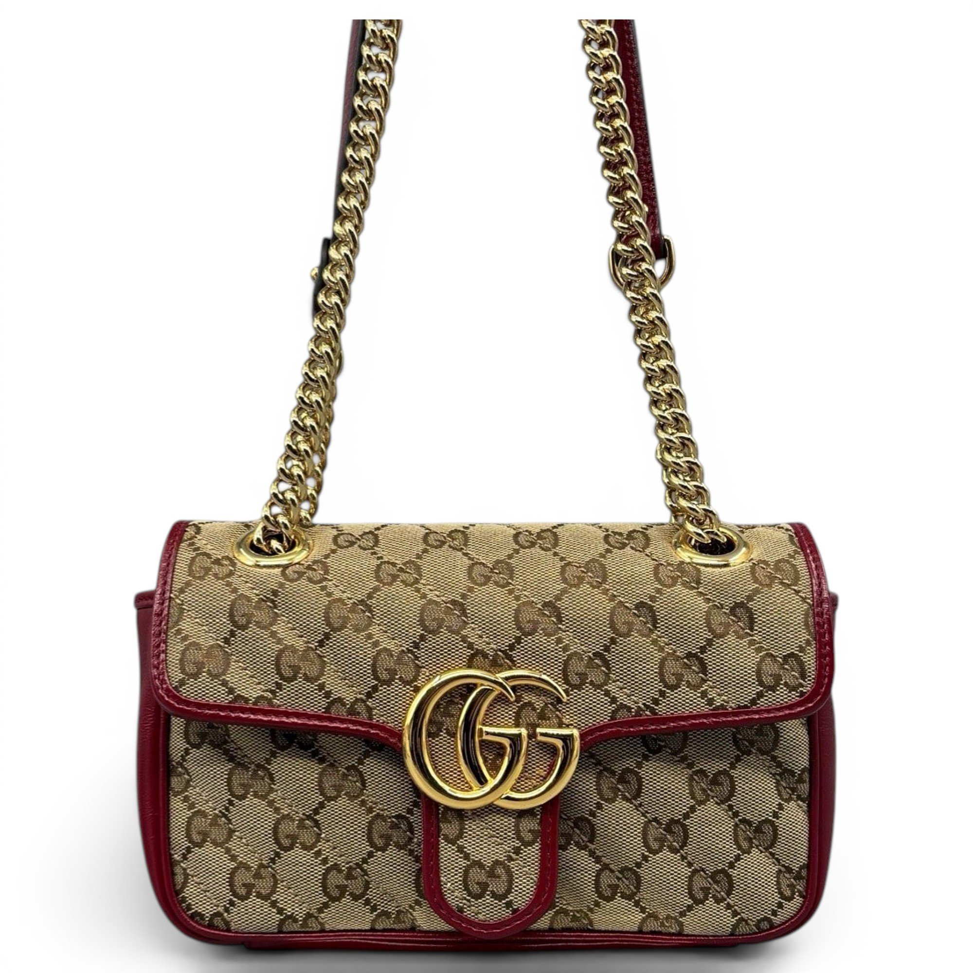 GG Marmont Flap cloth crossbody bag