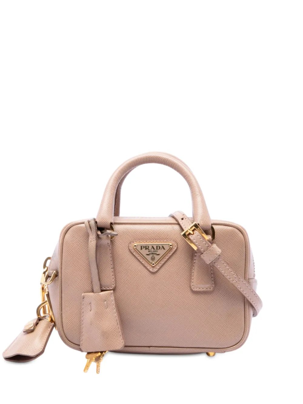 2000-2013 Mini Saffiano Lux Bauletto Bag satchel