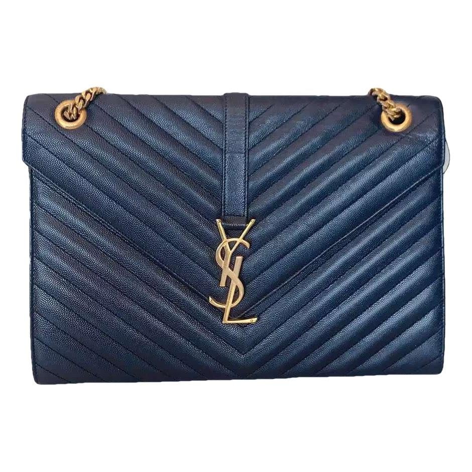 Envelope leather handbag