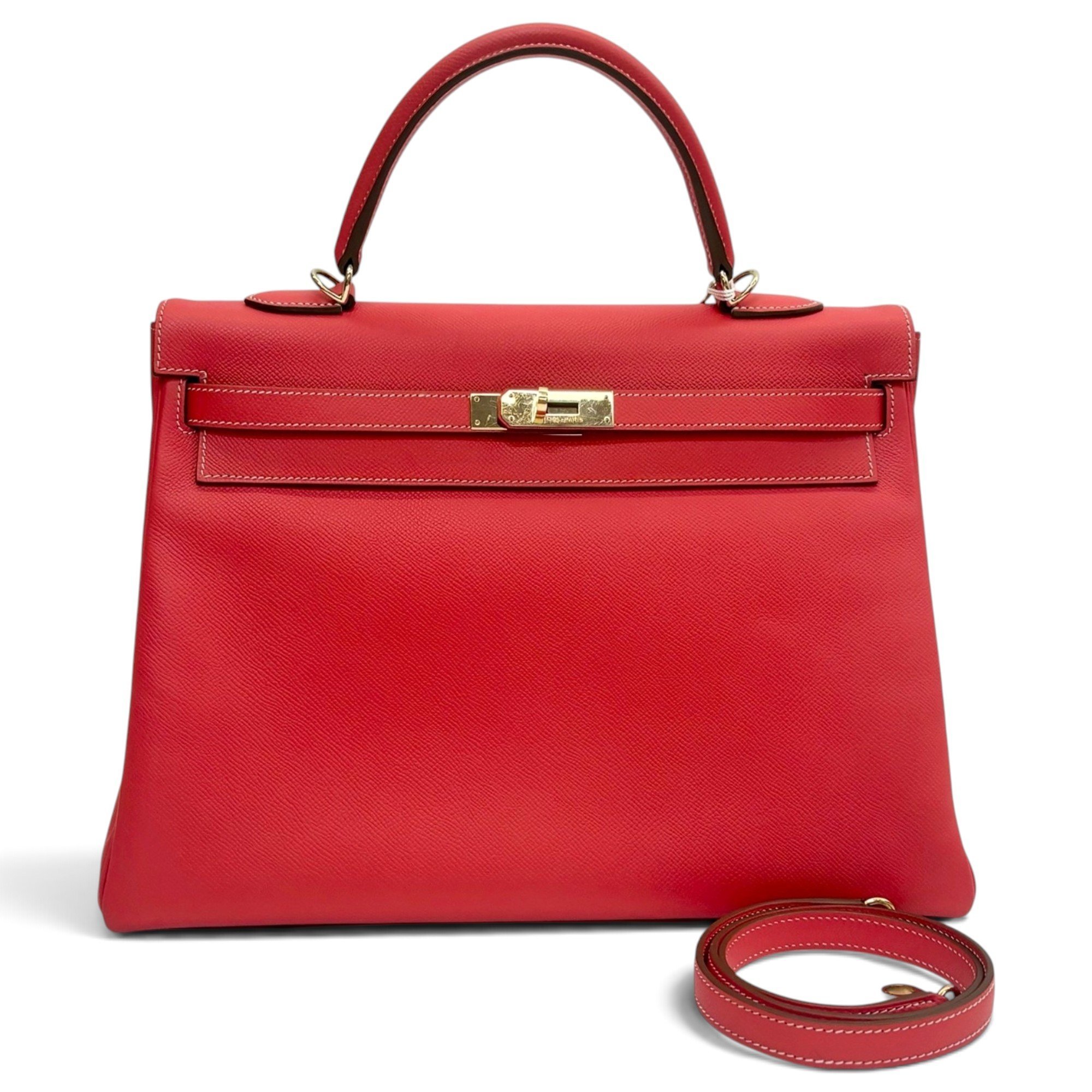 Kelly 32 leather handbag