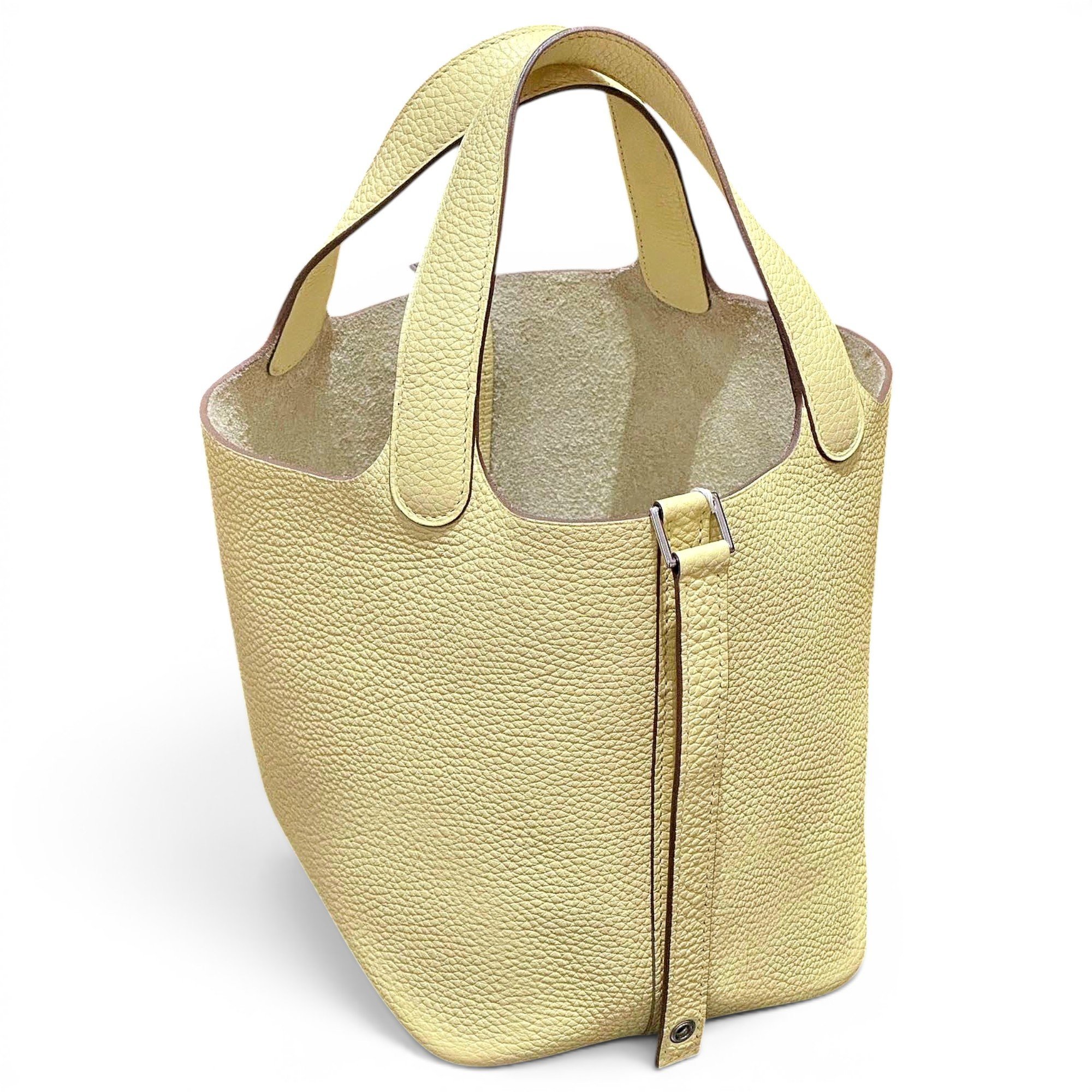 Picotin leather tote