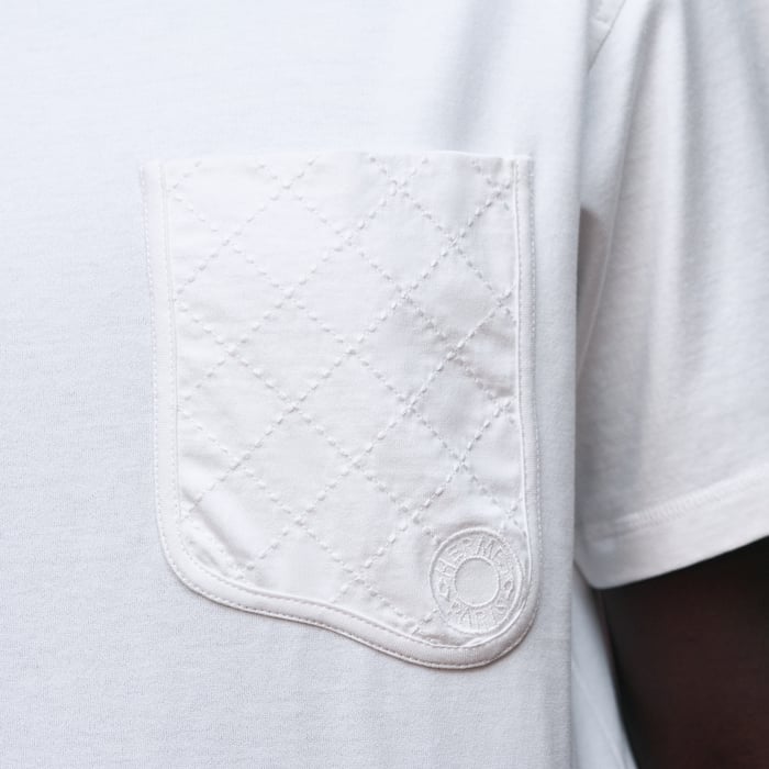 Blanc Maxi Embroidered Pocket T-shirt