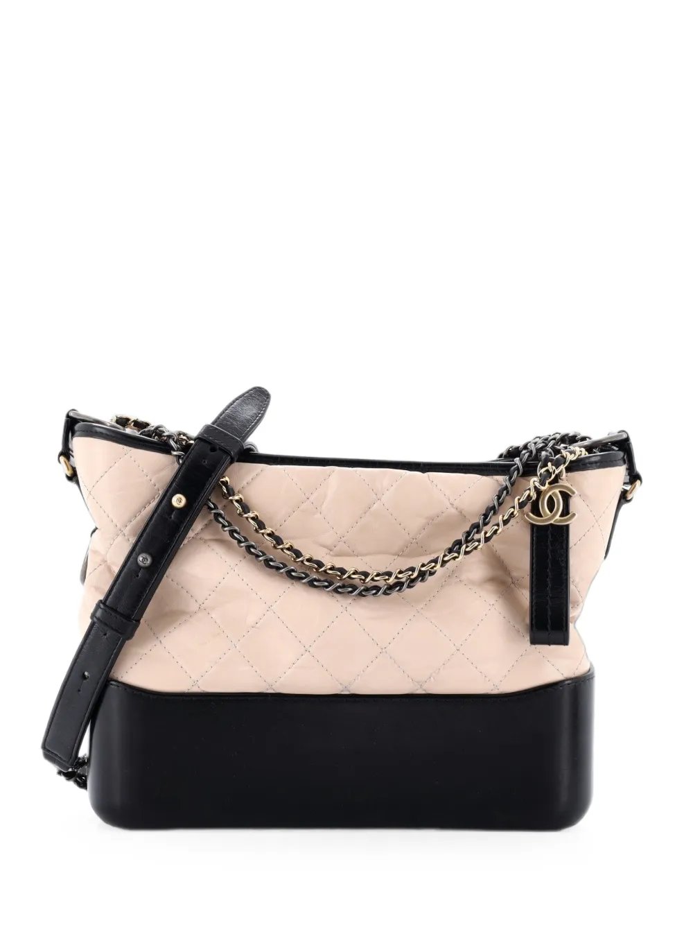 Gabrielle Quilted Aged Calfskin Medium hobo bag