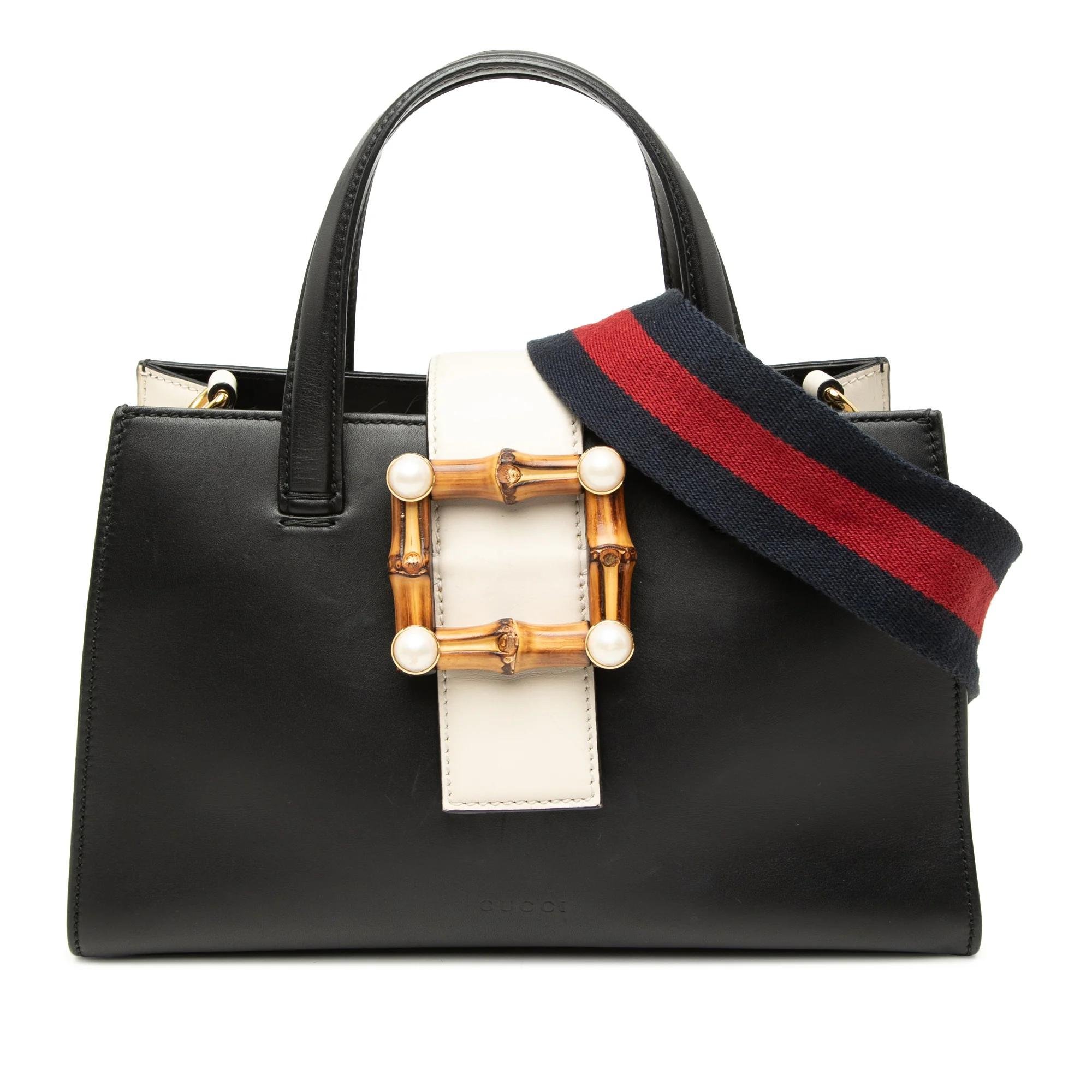 Bamboo pony-style calfskin handbag